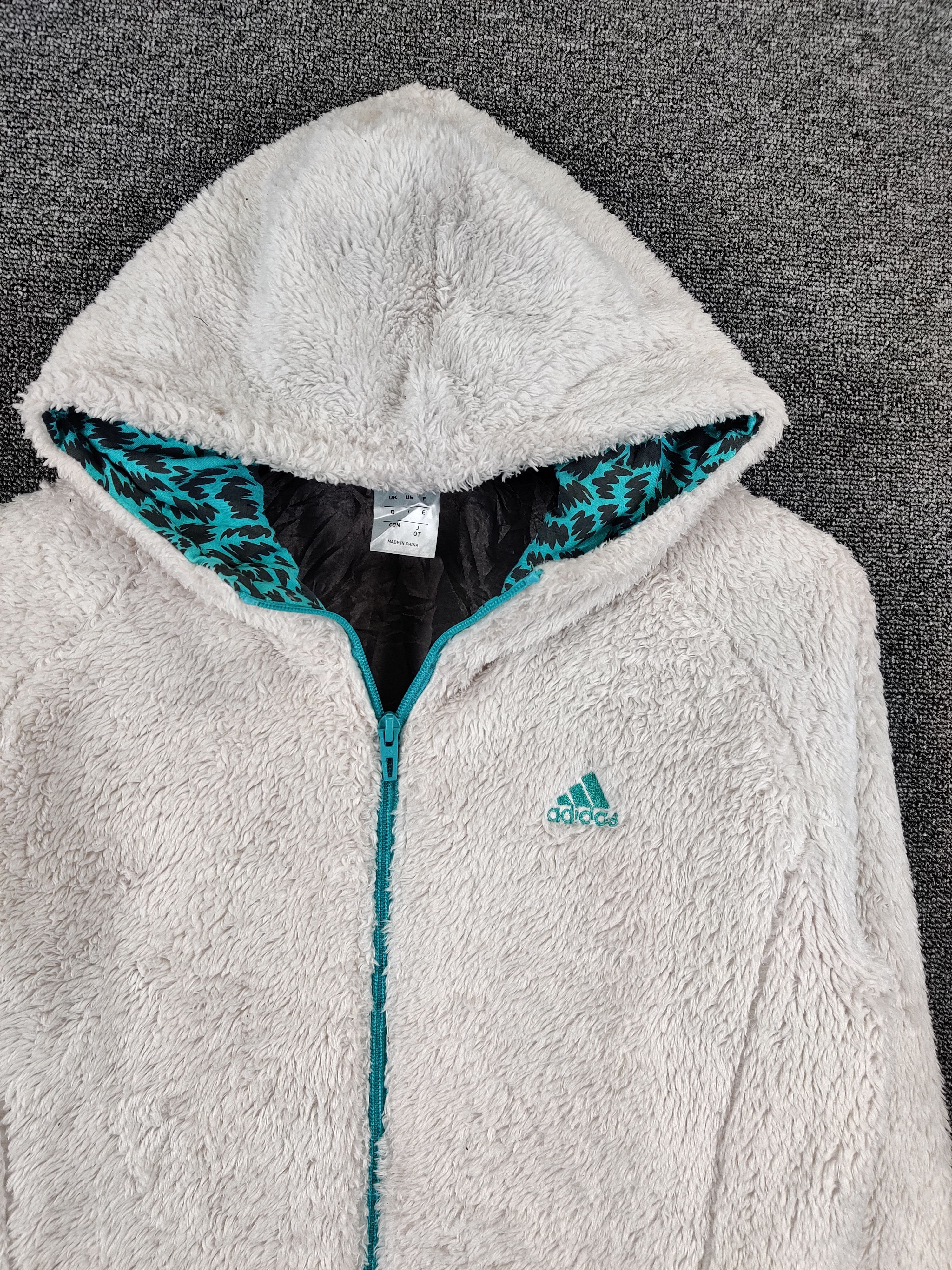 Adidas Vintage Adidas Fleece Zipper Jacket Size US M / EU 48-50 / 2 - 4 Thumbnail