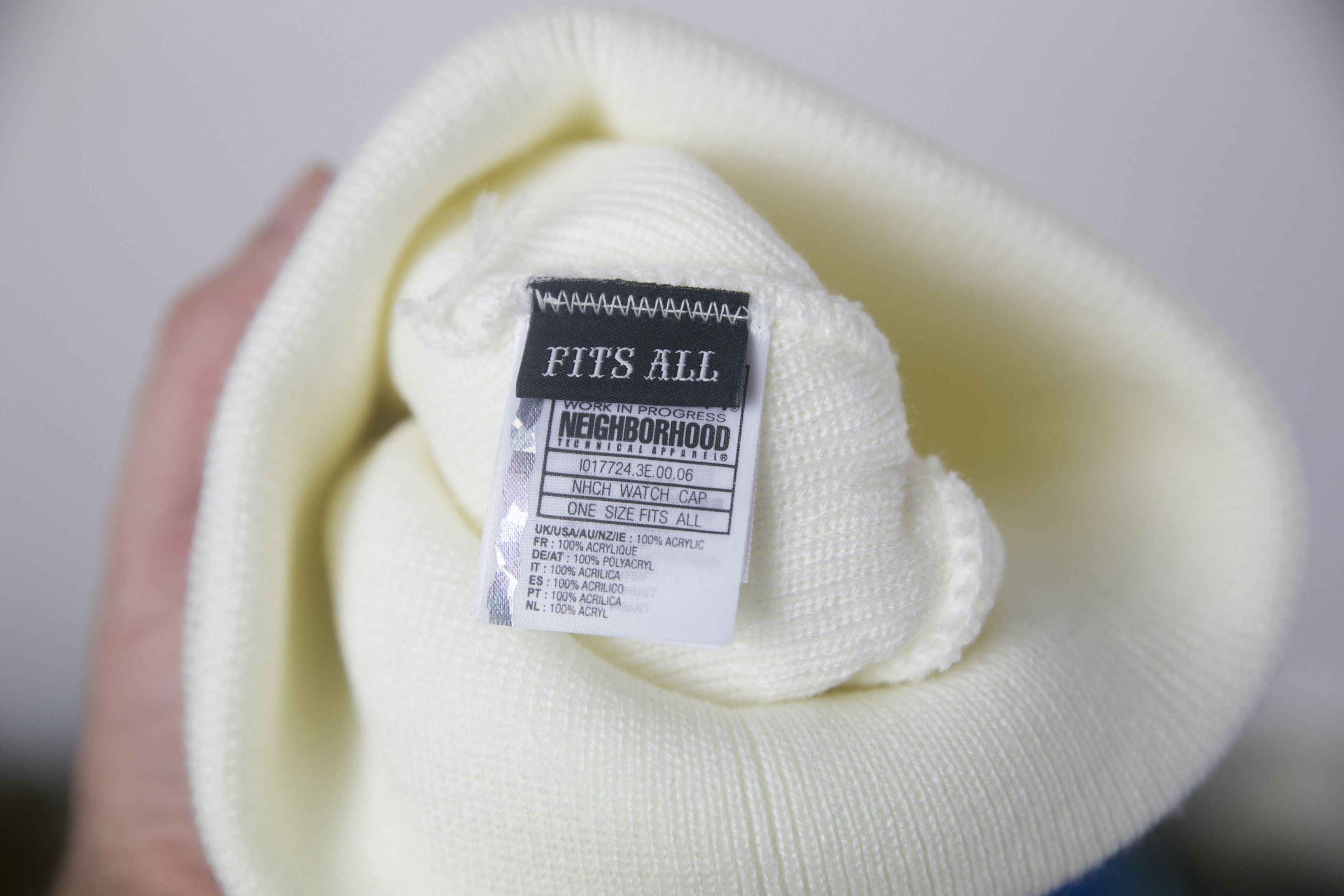 Carhartt Wip × Neighborhood NEW Neighborhood x Carhartt WIP NHCH WATCH HAT Beanie White Size ONE SIZE - 2 Thumbnail
