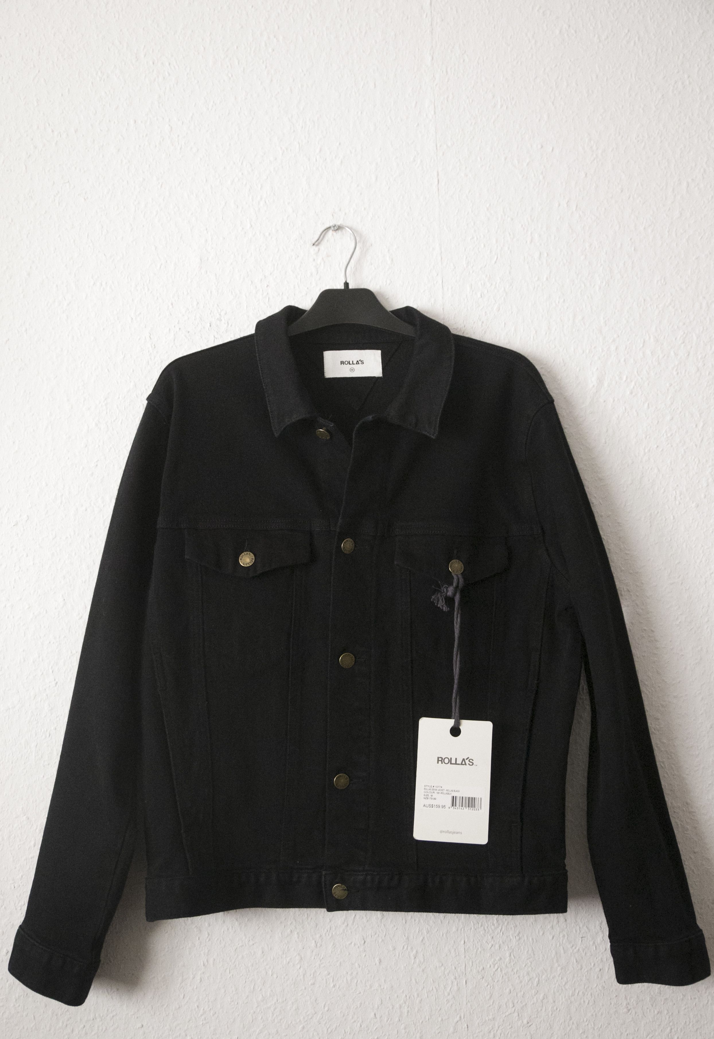 Rolla's NWT ROLLAS DENIM JACKET Black Size M ROLLA'S Size US M / EU 48-50 / 2 - 1 Thumbnail