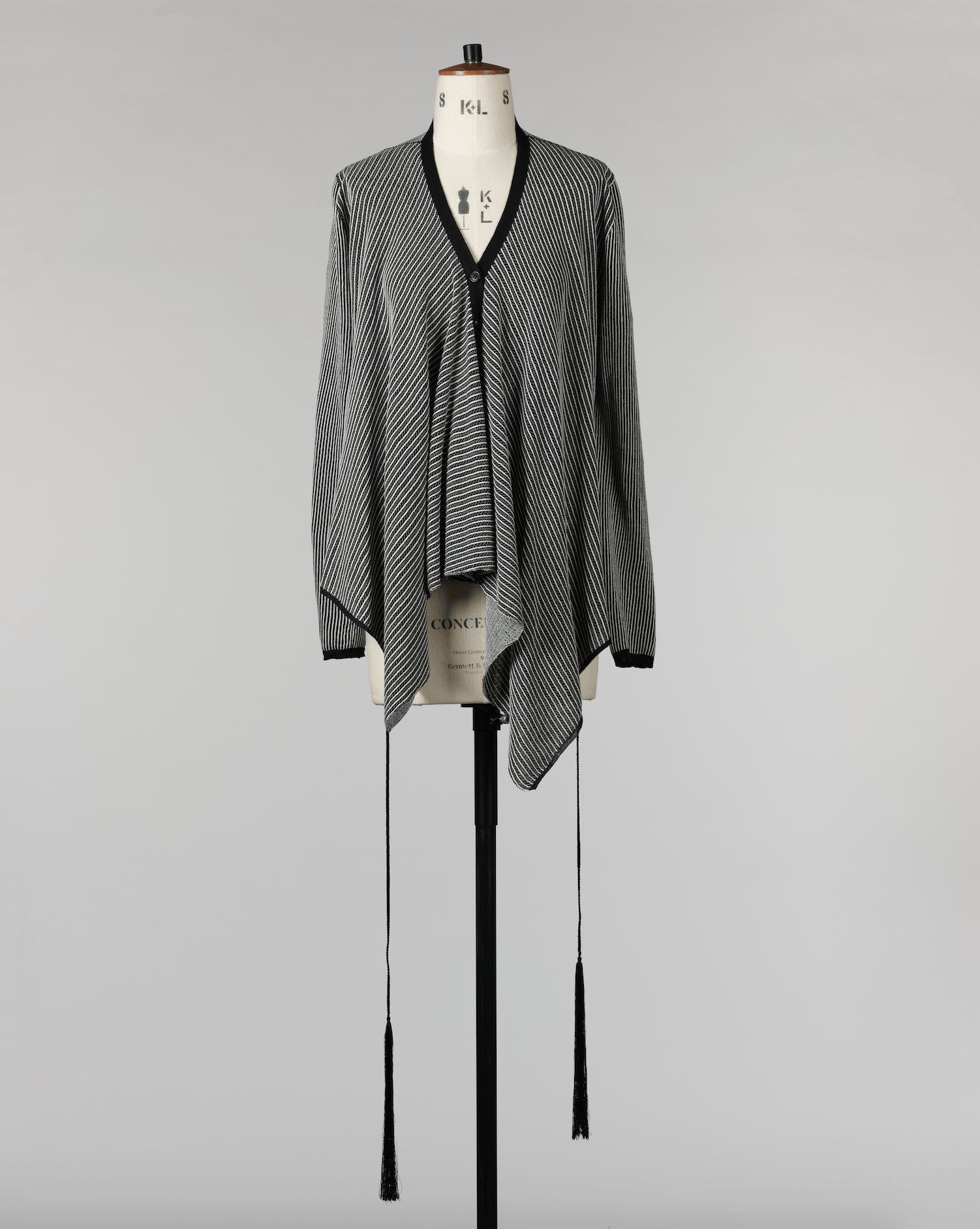 Ann Demeulemeester SS 2012 Linen Cardigan with Tassel belt Size S / US 4 / IT 40 - 6 Thumbnail