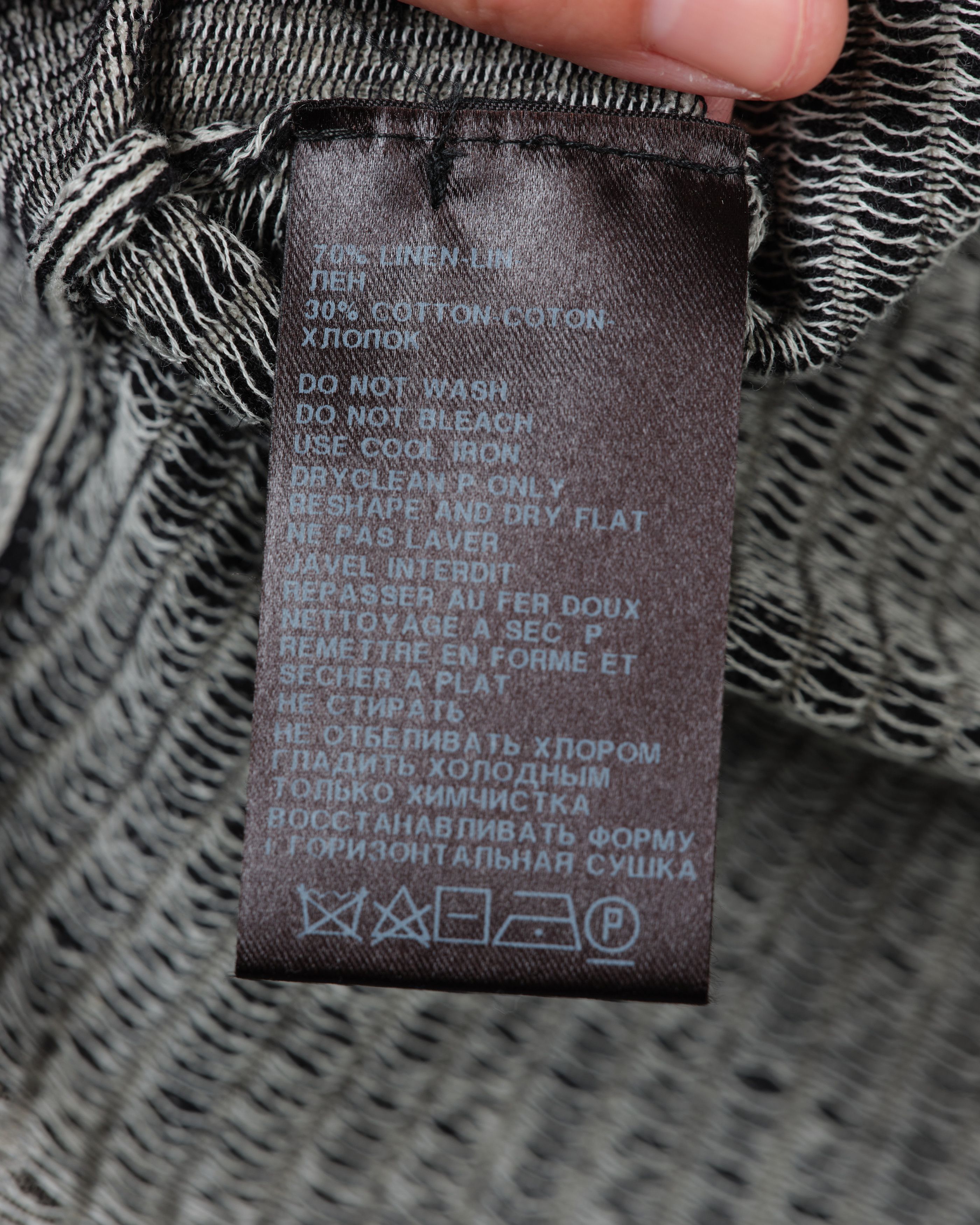 Ann Demeulemeester SS 2012 Linen Cardigan with Tassel belt Size S / US 4 / IT 40 - 10 Thumbnail