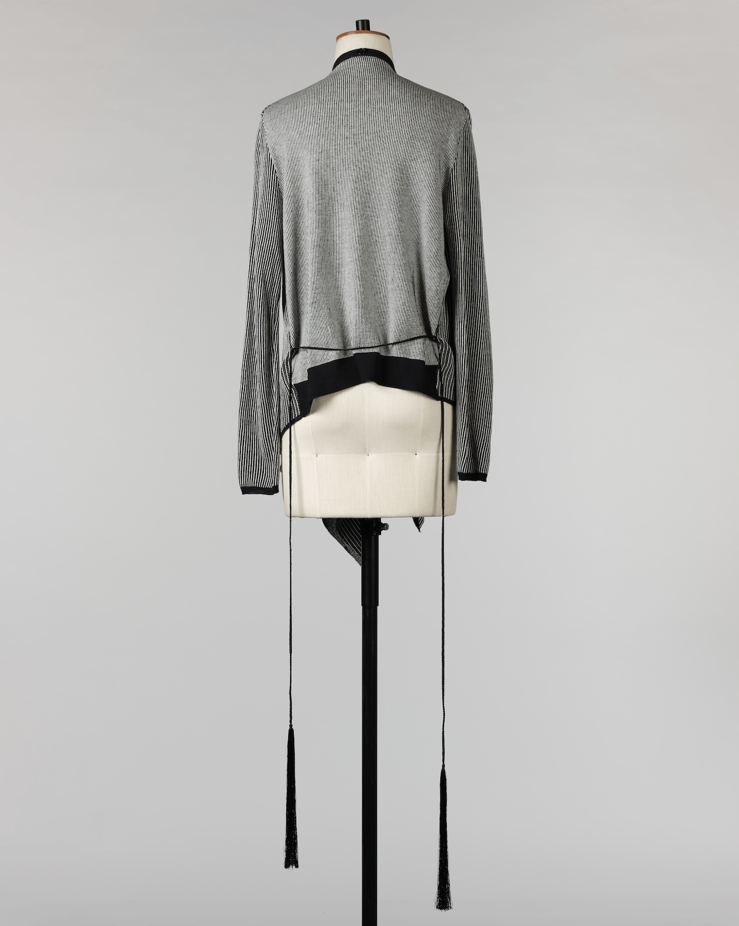 Ann Demeulemeester SS 2012 Linen Cardigan with Tassel belt Size S / US 4 / IT 40 - 5 Thumbnail
