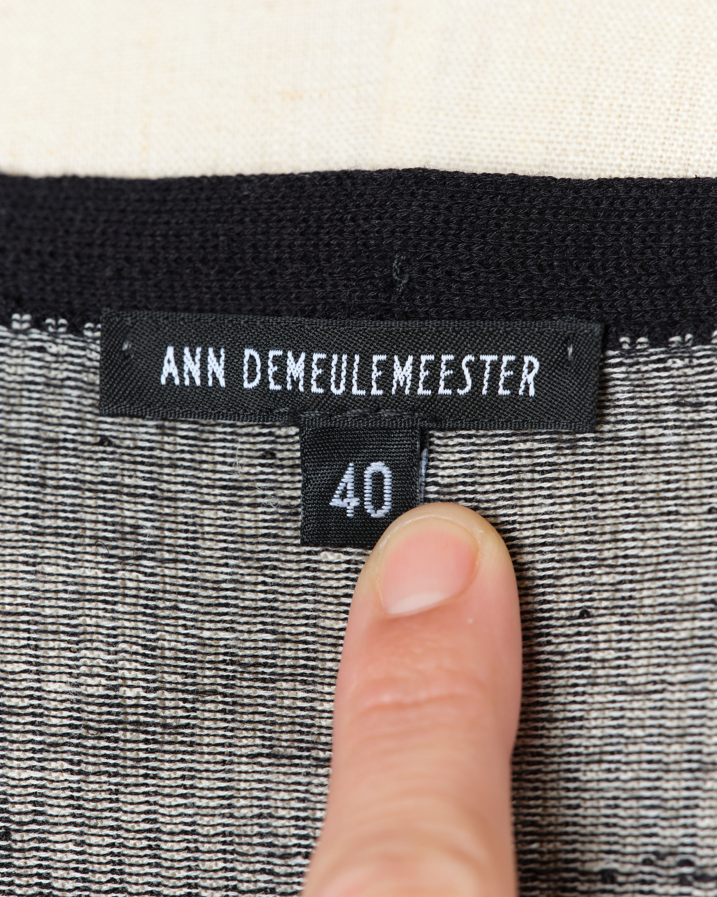Ann Demeulemeester SS 2012 Linen Cardigan with Tassel belt Size S / US 4 / IT 40 - 9 Thumbnail