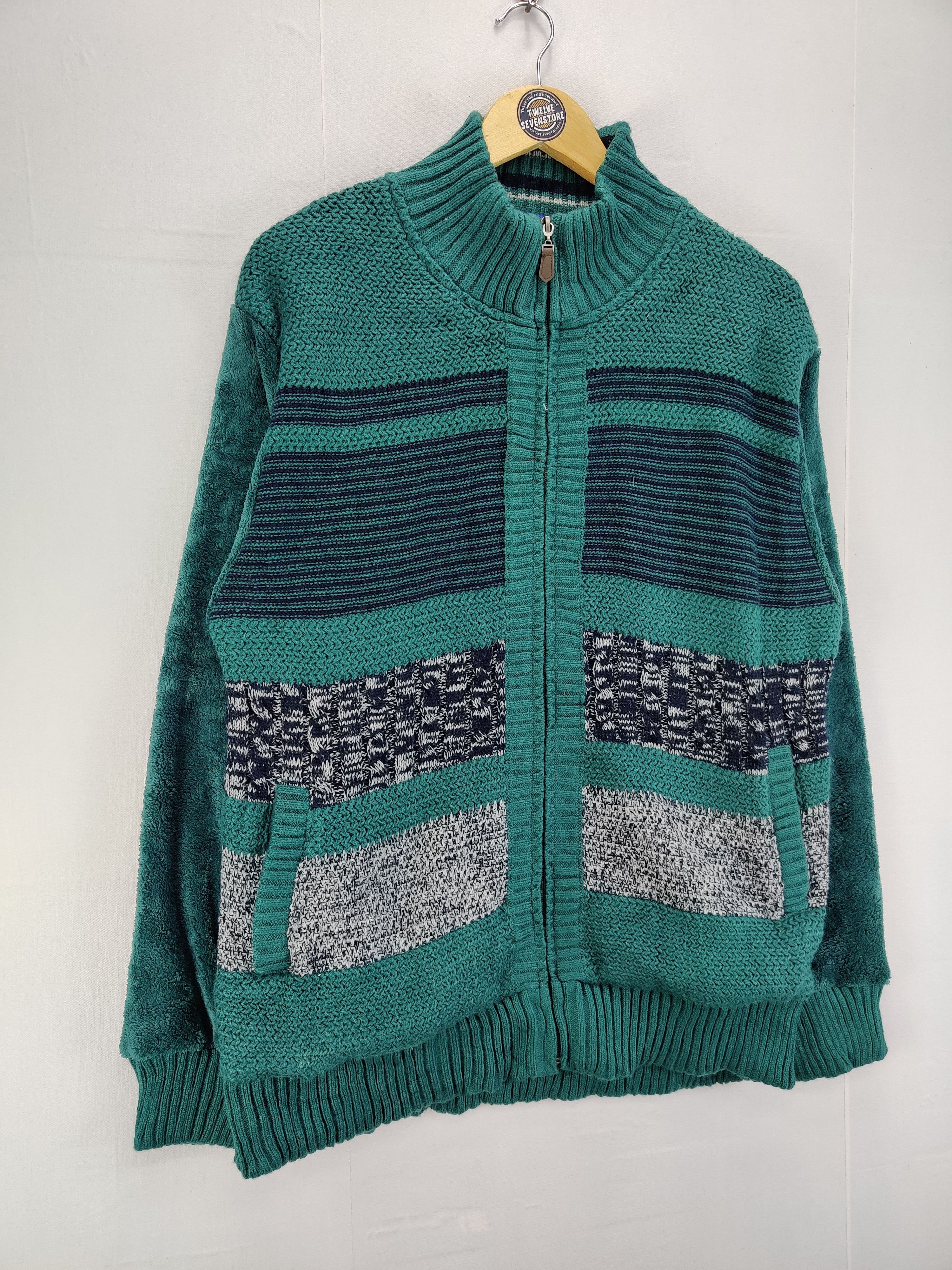 Japanese Brand Japanese Brand Urban Square Knit Sweater Size US XXL / EU 58 / 5 - 5 Thumbnail
