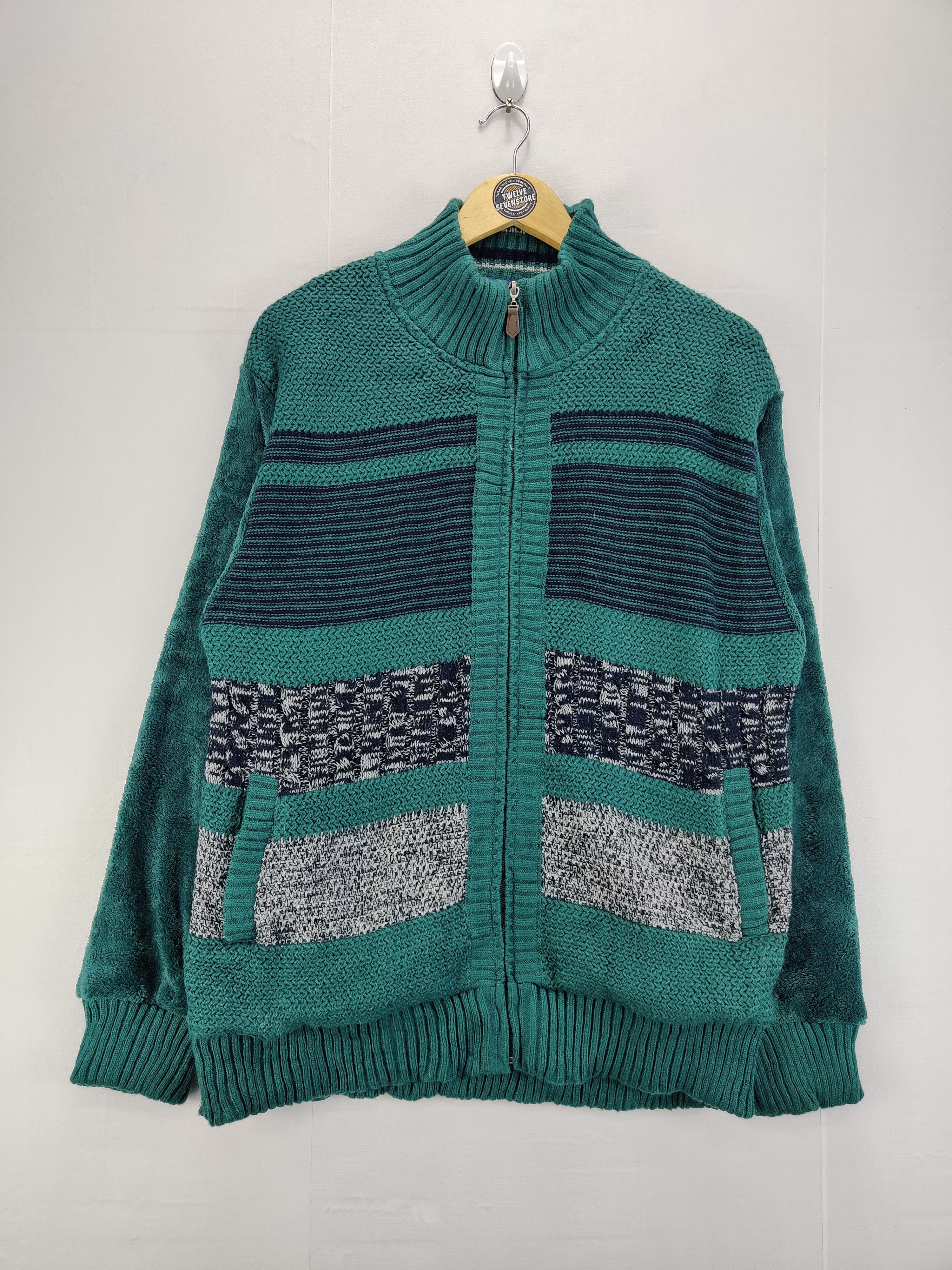 Japanese Brand Japanese Brand Urban Square Knit Sweater Size US XXL / EU 58 / 5 - 1 Thumbnail