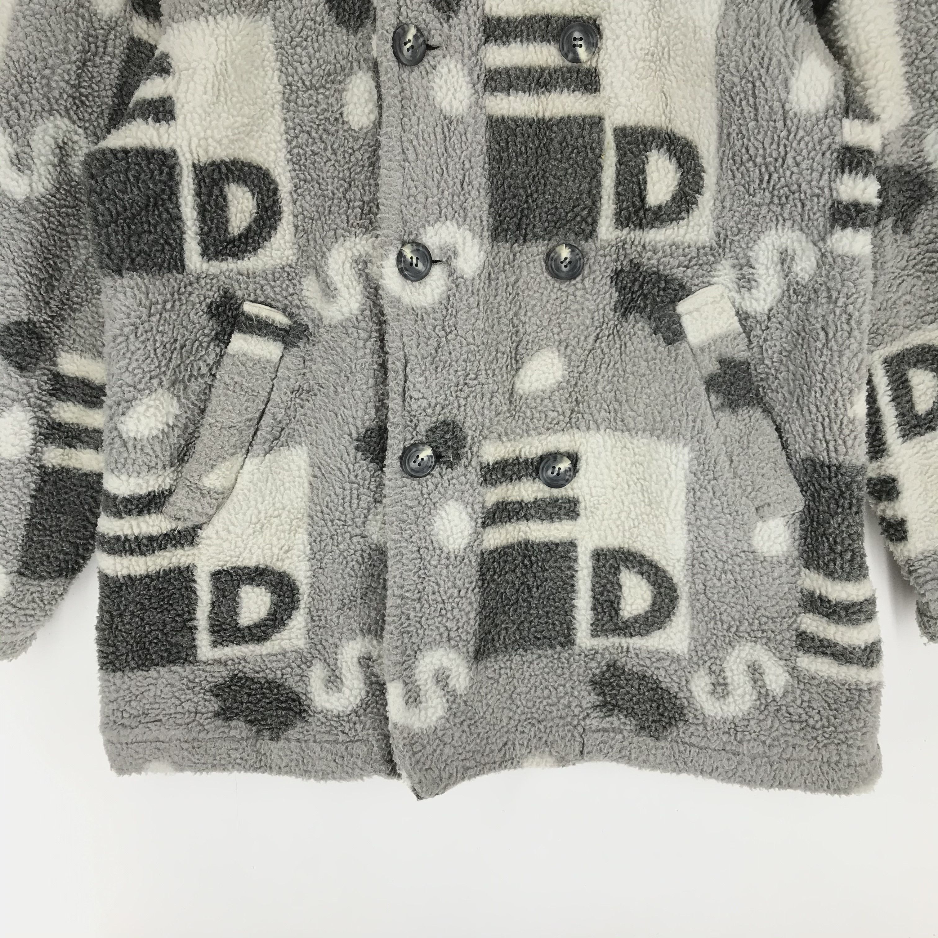 Japanese Brand DRUGSTORE'S Fullprint Fleece Coat Unisex #2117-82 Size US M / EU 48-50 / 2 - 3 Thumbnail