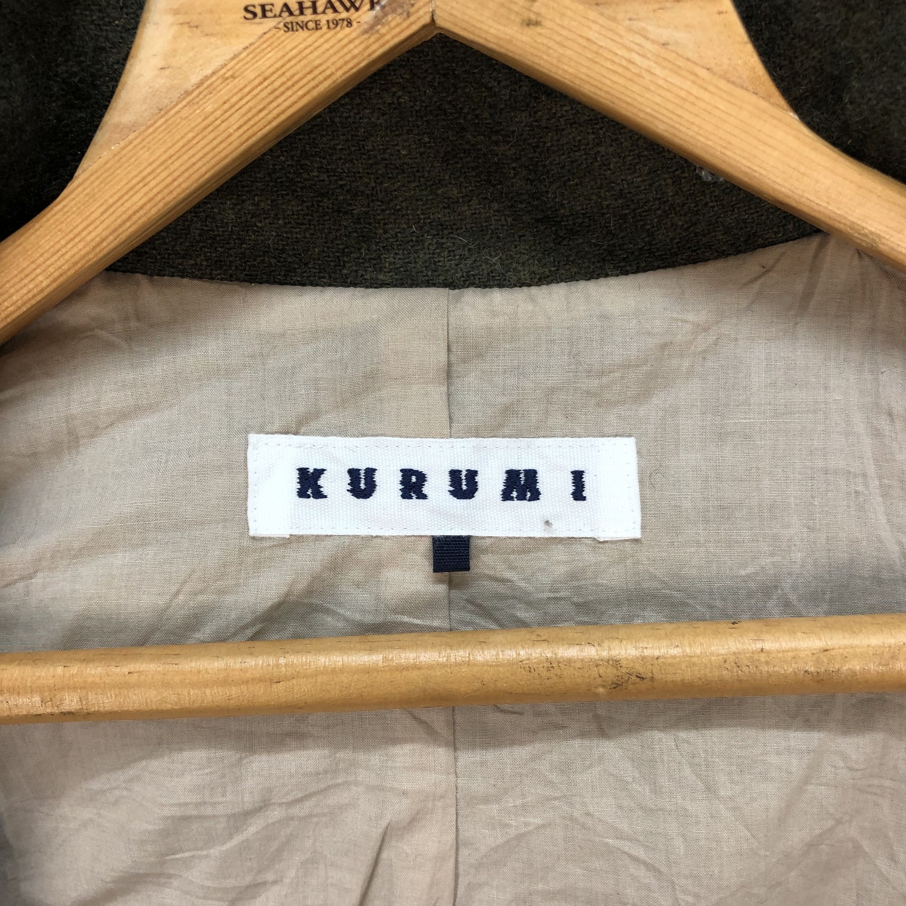 Japanese Brand KURUMI Nice Design Hooded Wool Vest #5912-213 Size S / US 4 / IT 40 - 7 Thumbnail