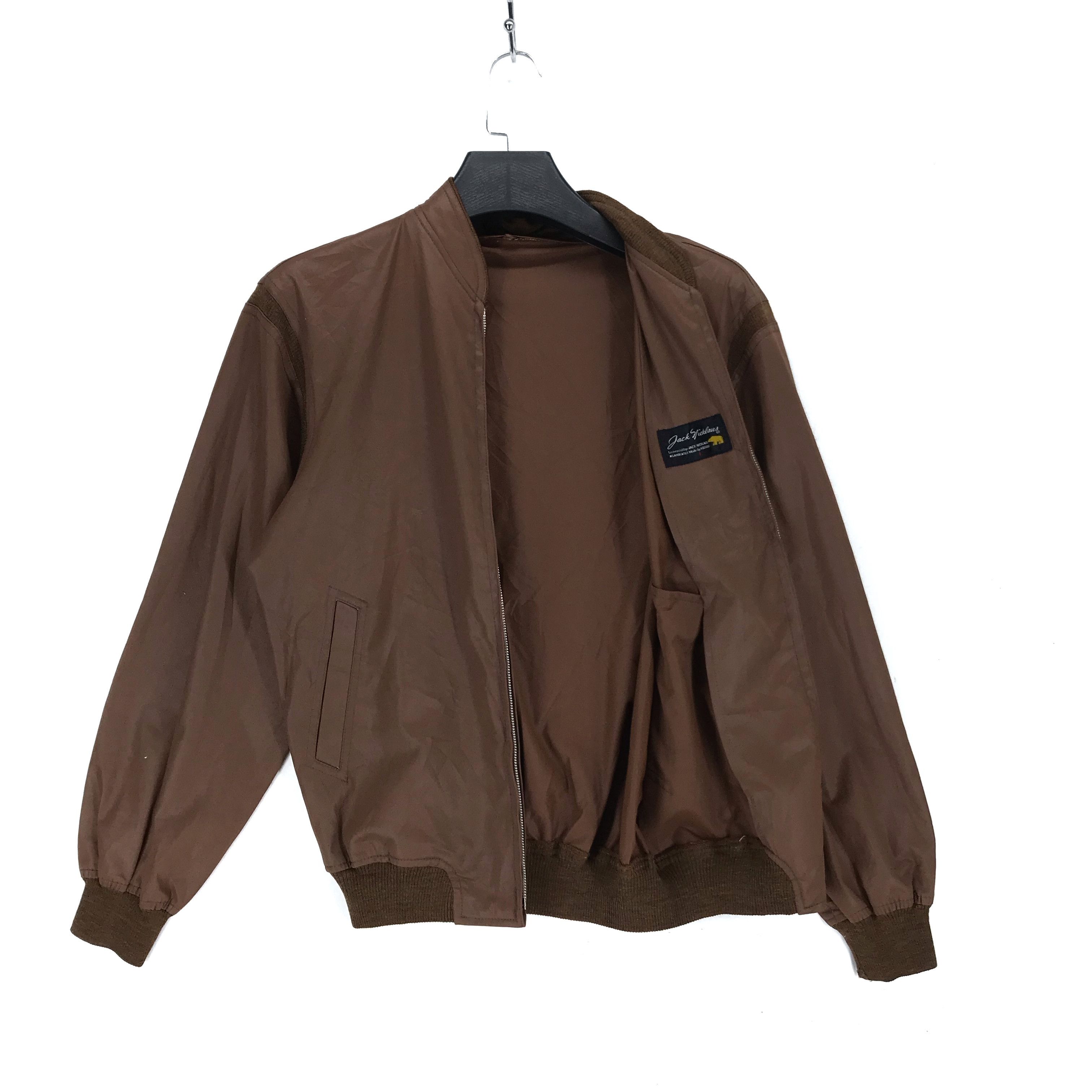 Golden Bear Jack Nicklause by Kosugi Brown Bomber Jacket #2101-81 Size US L / EU 52-54 / 3 - 6 Thumbnail