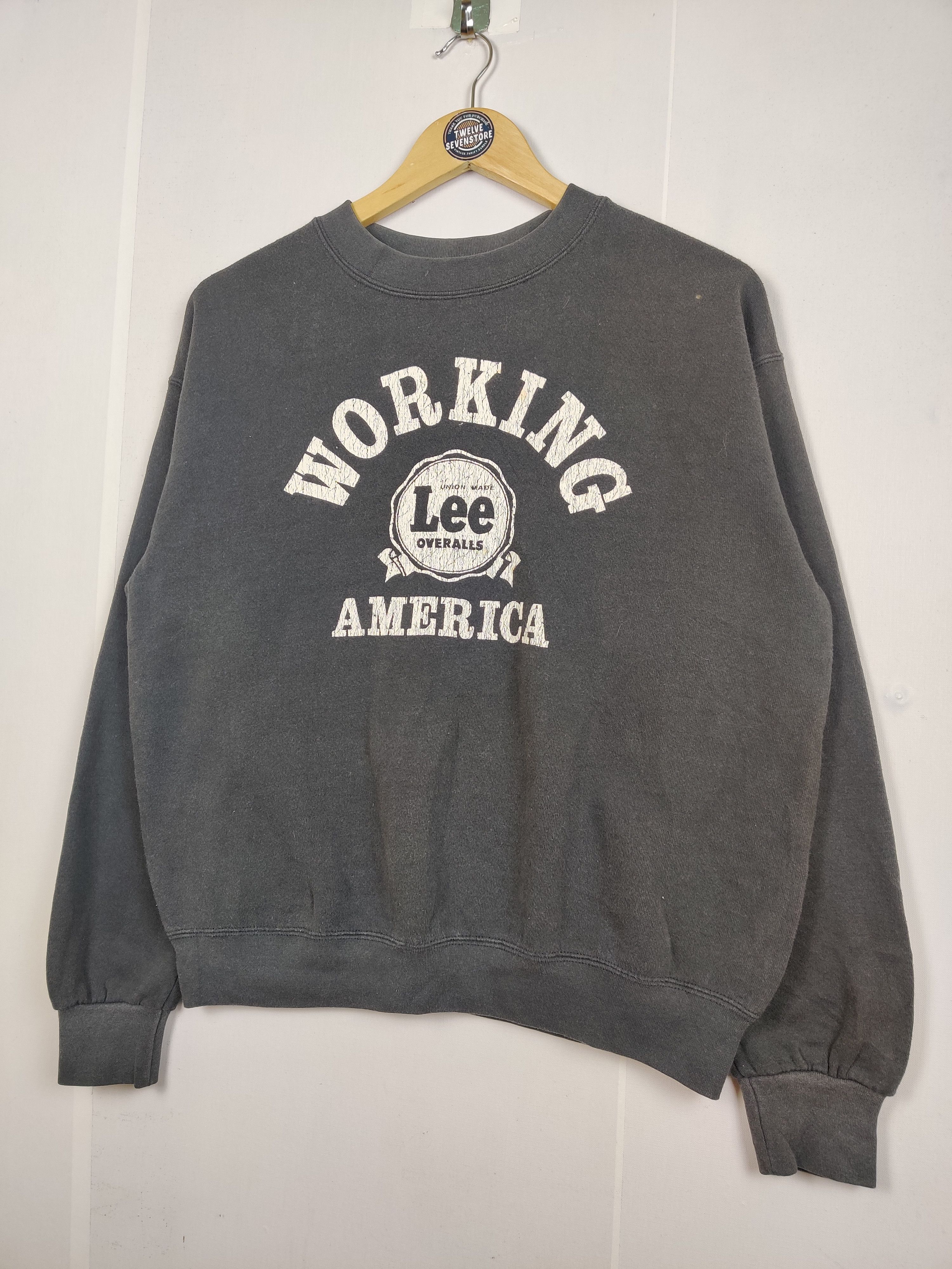 Lee Vintage 80's Lee Working America Crewneck Sweatshirt Size US M / EU 48-50 / 2 - 1 Thumbnail