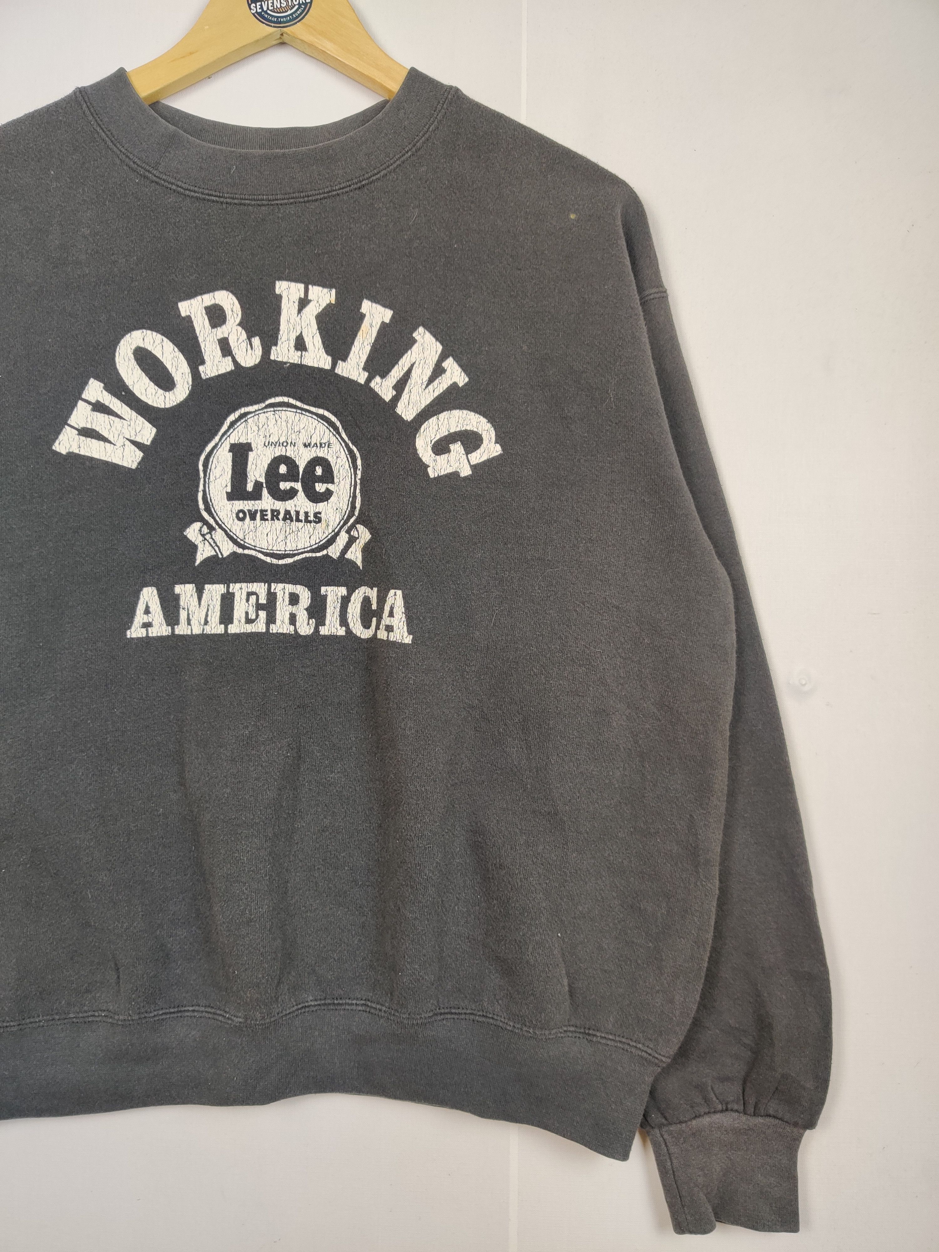 Lee Vintage 80's Lee Working America Crewneck Sweatshirt Size US M / EU 48-50 / 2 - 2 Thumbnail