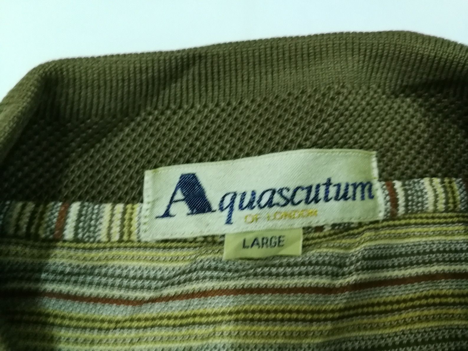 Aquascutum Aquascutum polo shirt striped design Tee Size US L / EU 52-54 / 3 - 3 Thumbnail