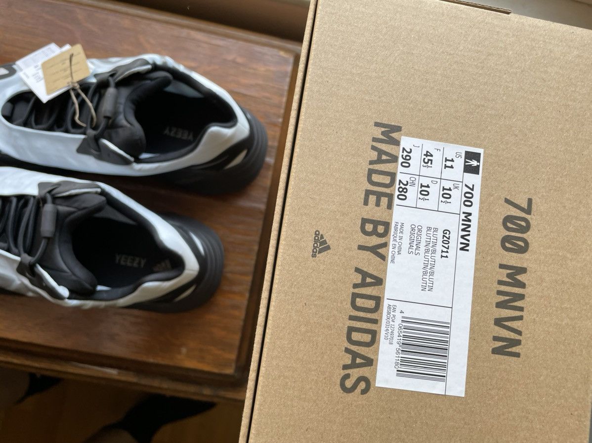 Adidas × Kanye West Adidas Yeezy Boost 700 MNVN Blue Tint Reflective details Size US 11 / EU 44 - 8 Thumbnail