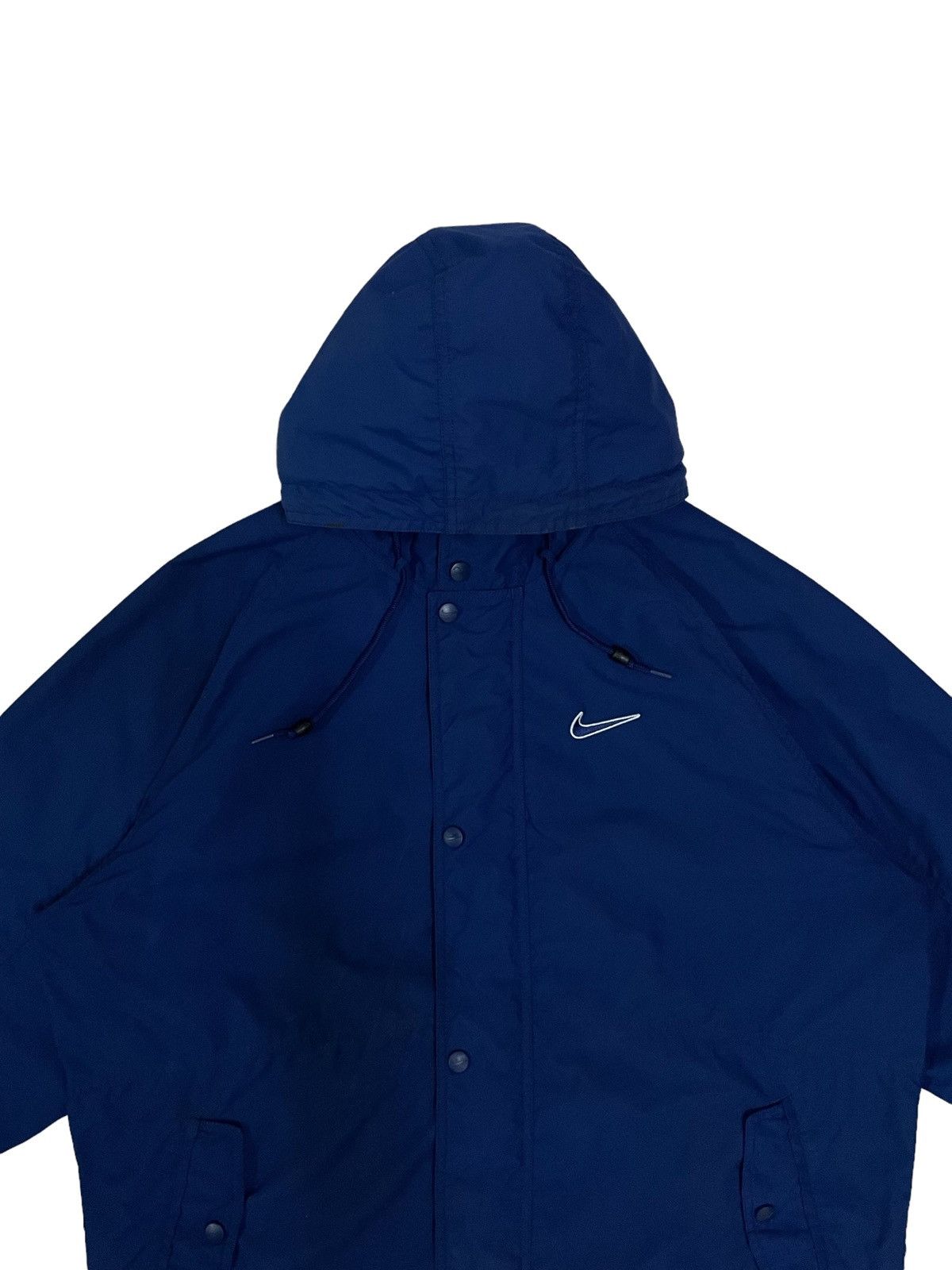 Nike Vintage 90s Nike Hoodie Jacket Big Swoosh Size US L / EU 52-54 / 3 - 3 Thumbnail