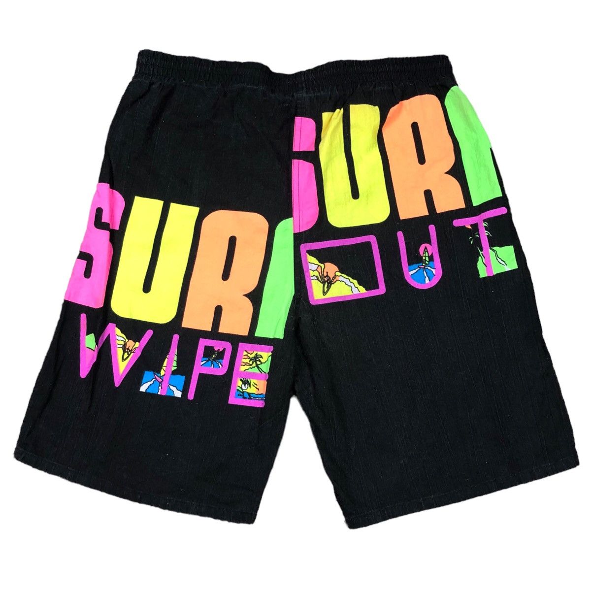 Vintage Vintage Pacific Scene Surf Wipe Out Swimming Trunks Adult L Size US 32 / EU 48 - 3 Thumbnail