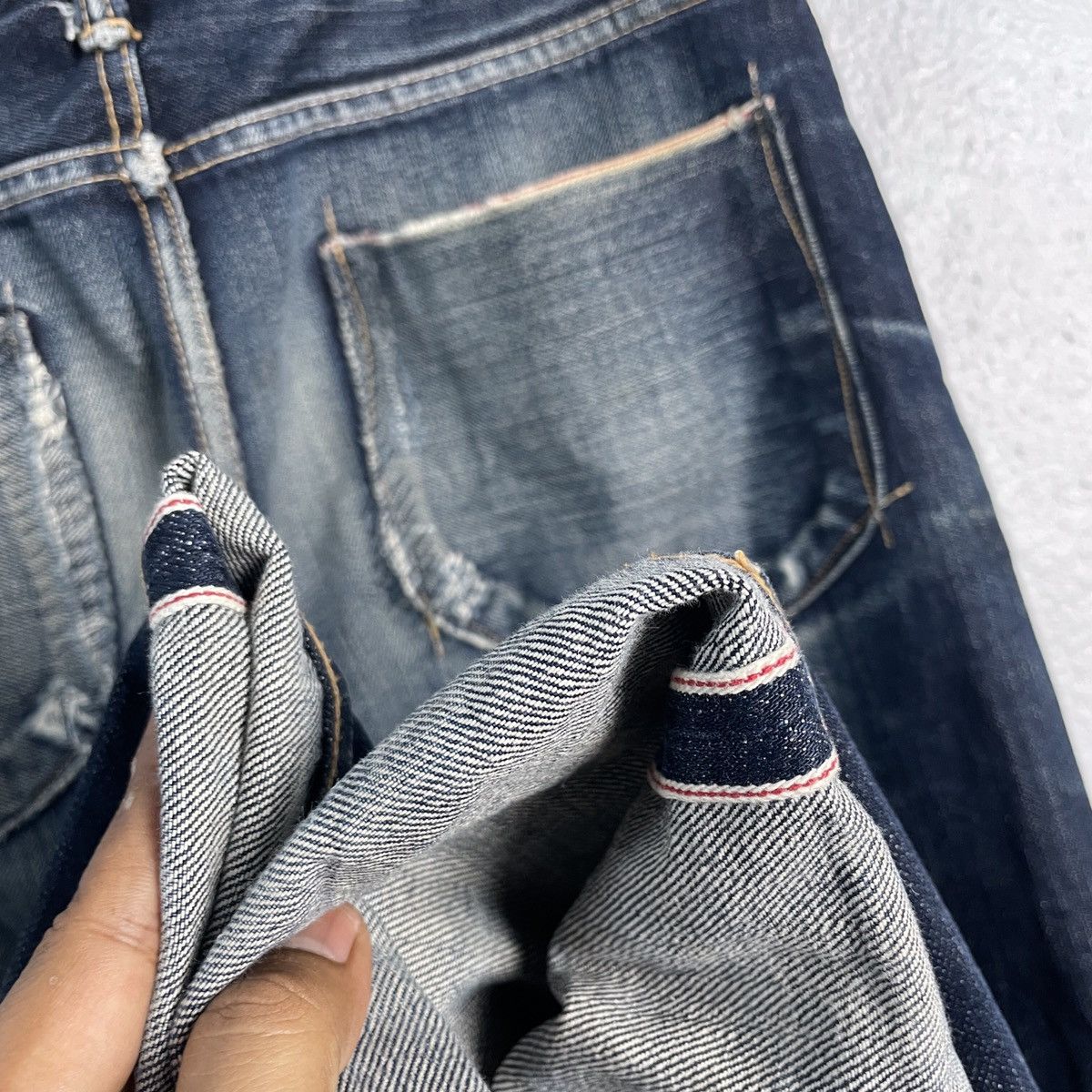 Japanese Brand Vintage Kuro Patchwork Sashiko Selvedge Denim Jeans Size US 33 - 8 Thumbnail