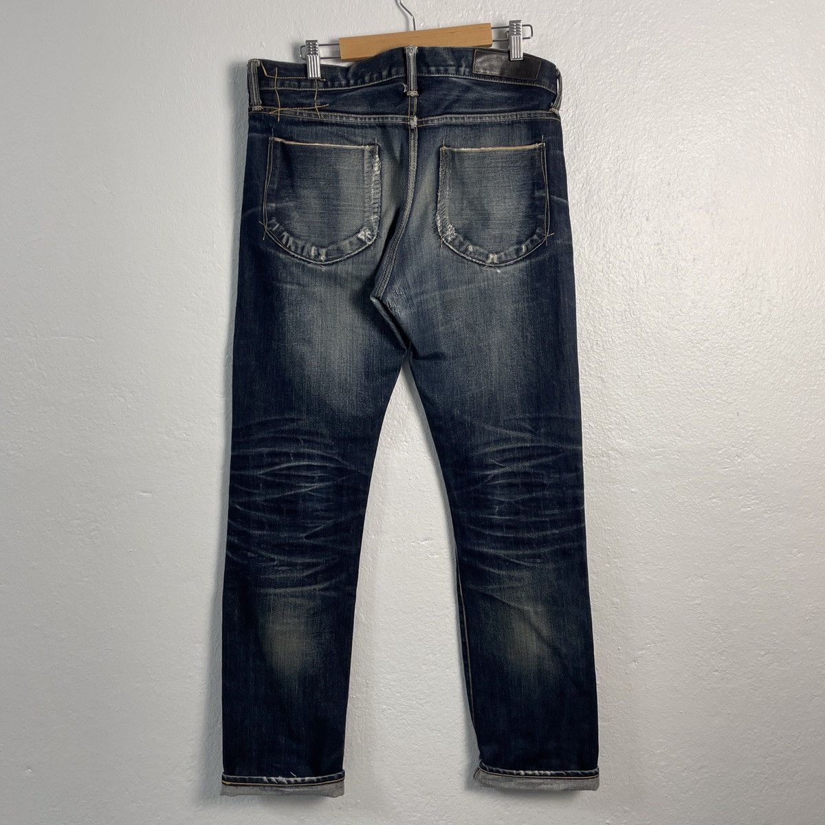 Japanese Brand Vintage Kuro Patchwork Sashiko Selvedge Denim Jeans Size US 33 - 9 Thumbnail