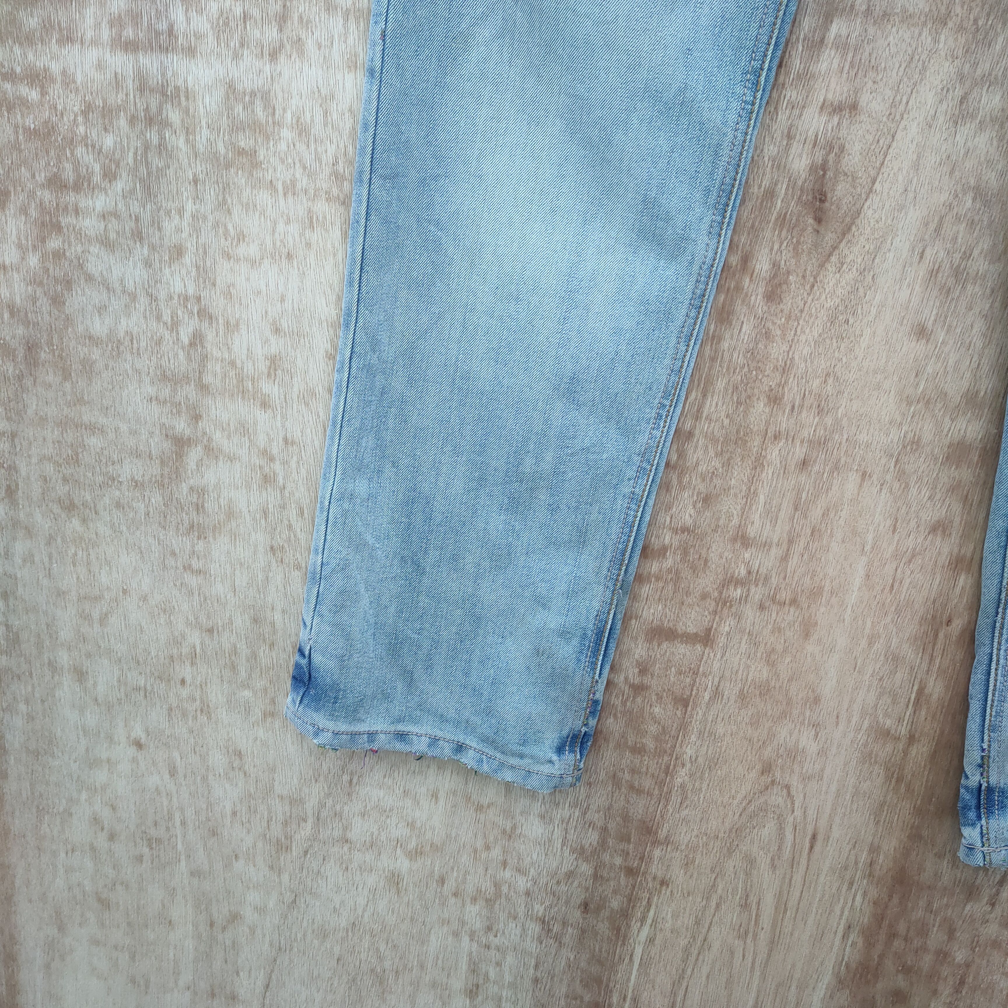 Japanese Brand JAPANESE RUSTY DOUBLE WAIST FADED / DISTRESSED JEAN Size US 34 / EU 50 - 17 Thumbnail