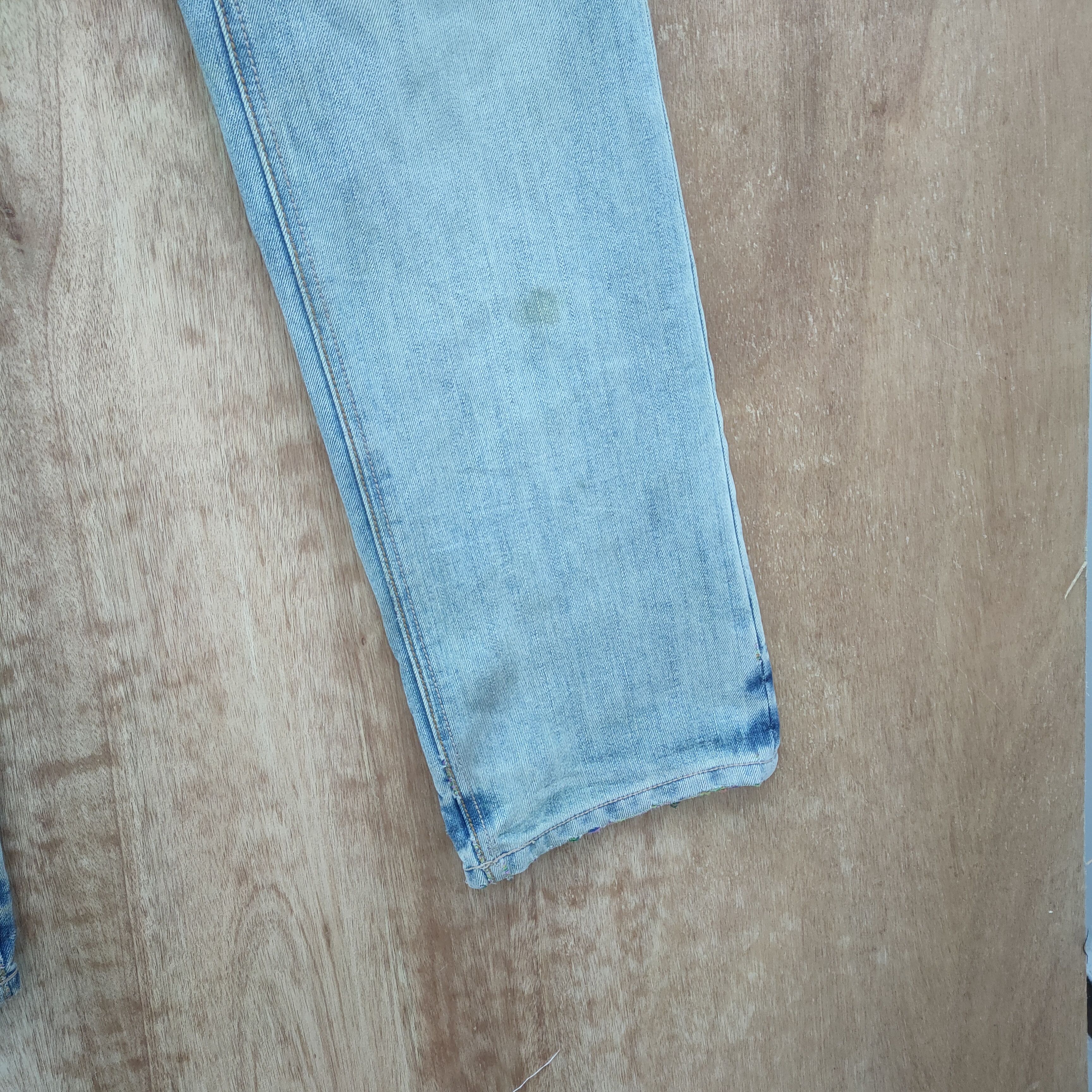 Japanese Brand JAPANESE RUSTY DOUBLE WAIST FADED / DISTRESSED JEAN Size US 34 / EU 50 - 16 Thumbnail