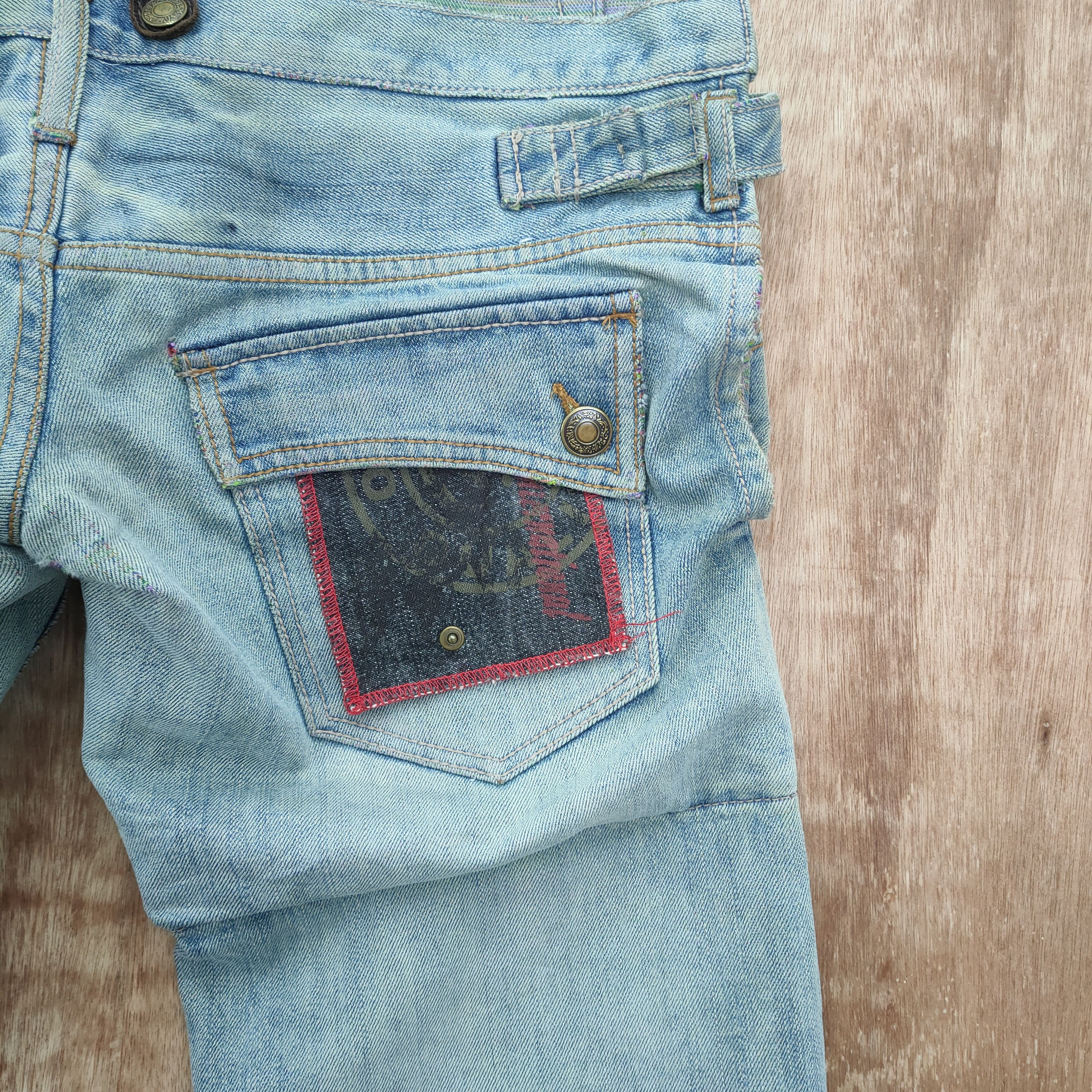 Japanese Brand JAPANESE RUSTY DOUBLE WAIST FADED / DISTRESSED JEAN Size US 34 / EU 50 - 14 Thumbnail