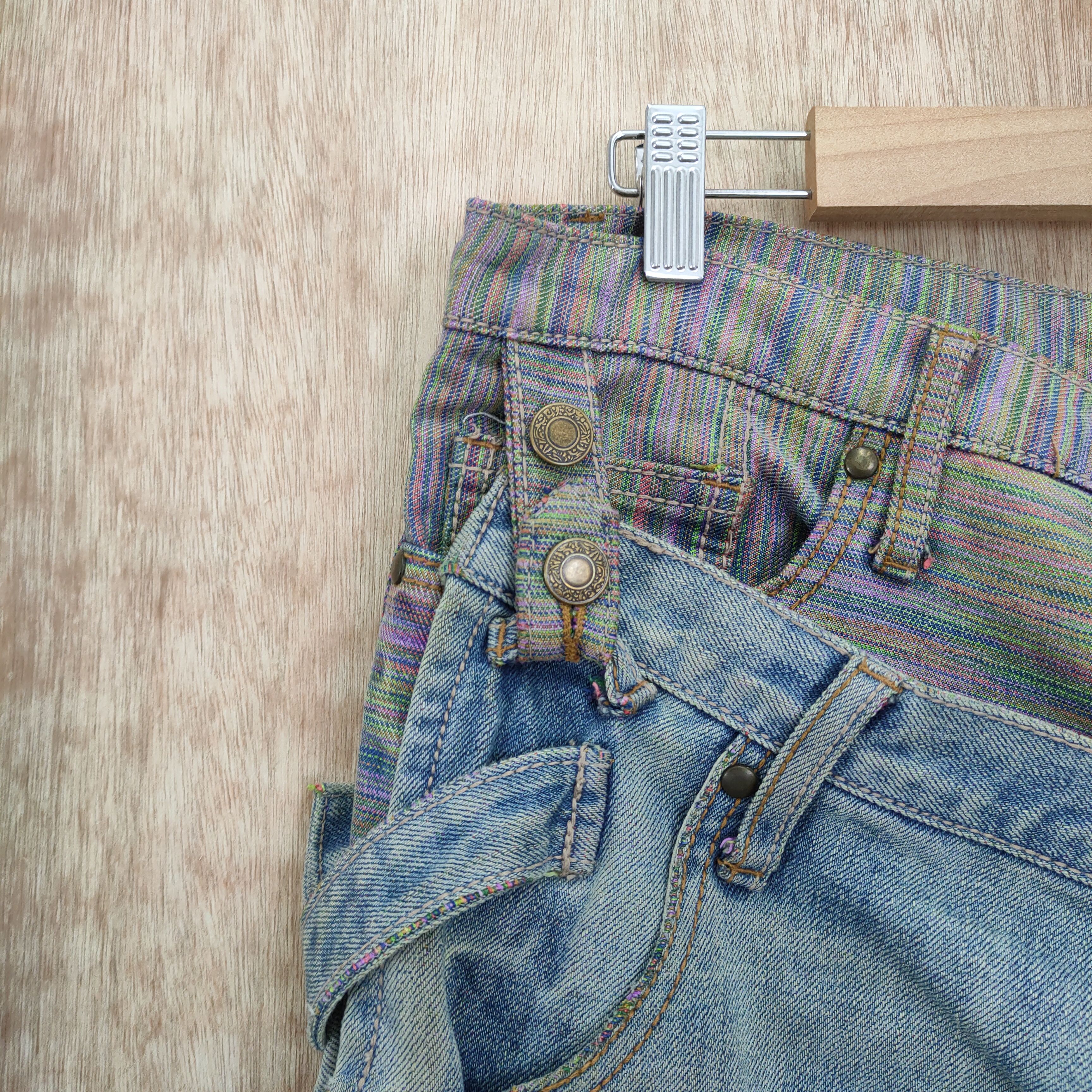 Japanese Brand JAPANESE RUSTY DOUBLE WAIST FADED / DISTRESSED JEAN Size US 34 / EU 50 - 8 Thumbnail