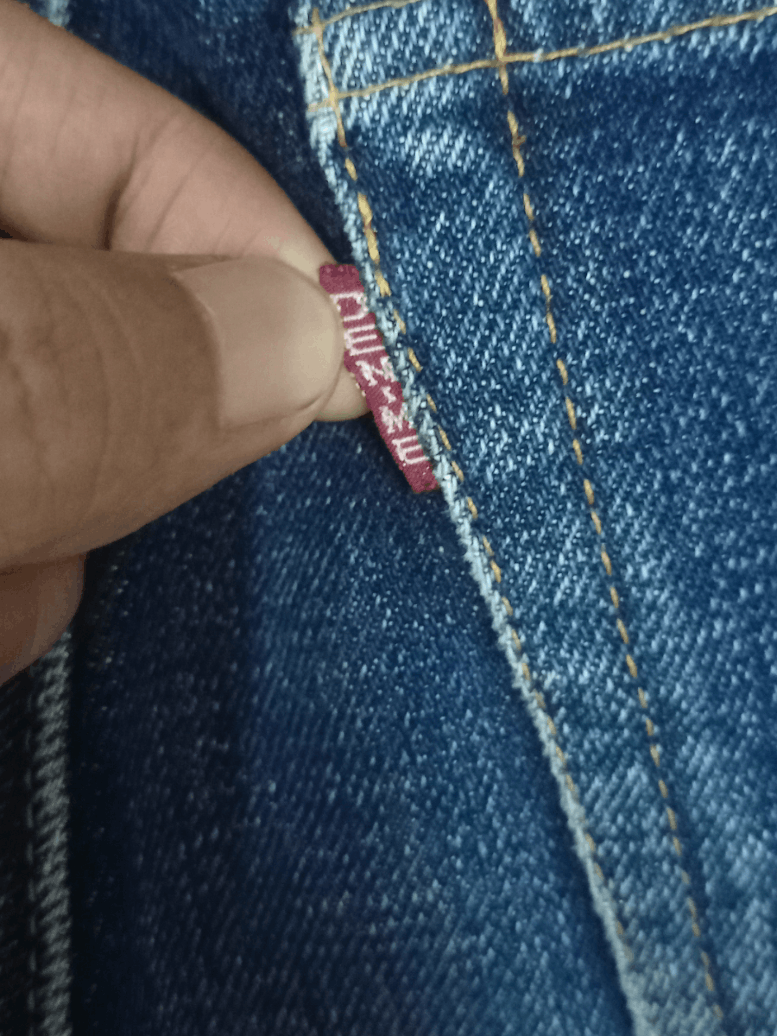 Denime × Japanese Brand Vintage Denime Selvedge Button Fly Faded Raw Denim Jeans Size 25" / US 0 / IT 36 - 10 Thumbnail