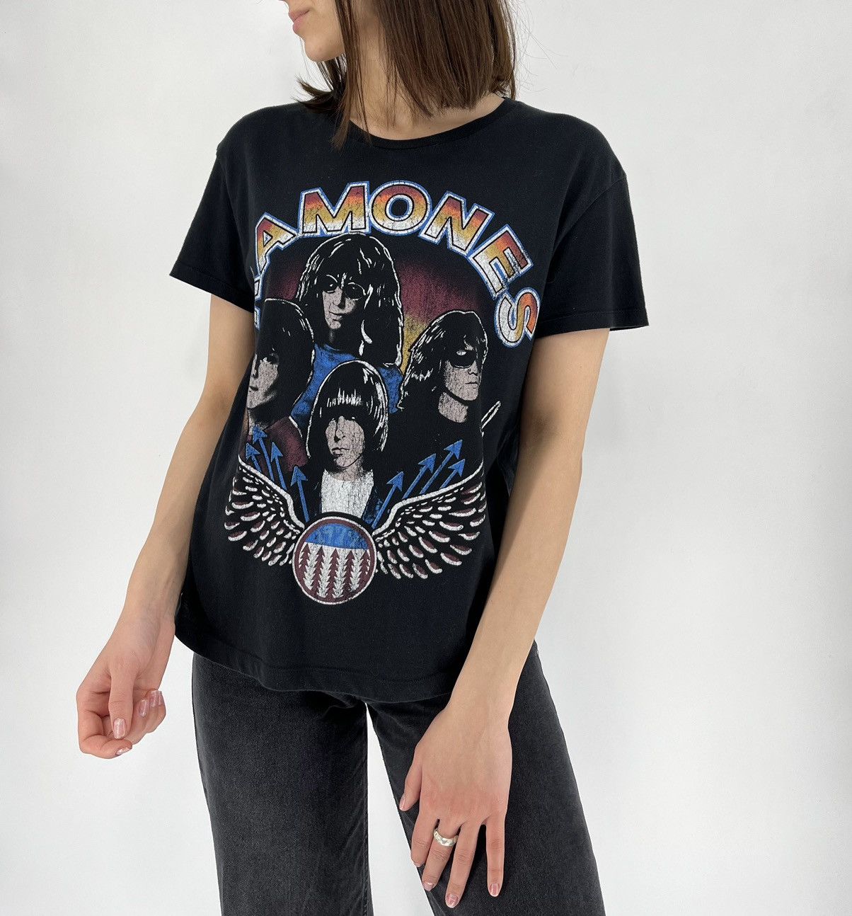 Other Vintage Ramones "Johnny Joe Deed Tommy" Graphic Tee Size S / US 4 / IT 40 - 4 Thumbnail