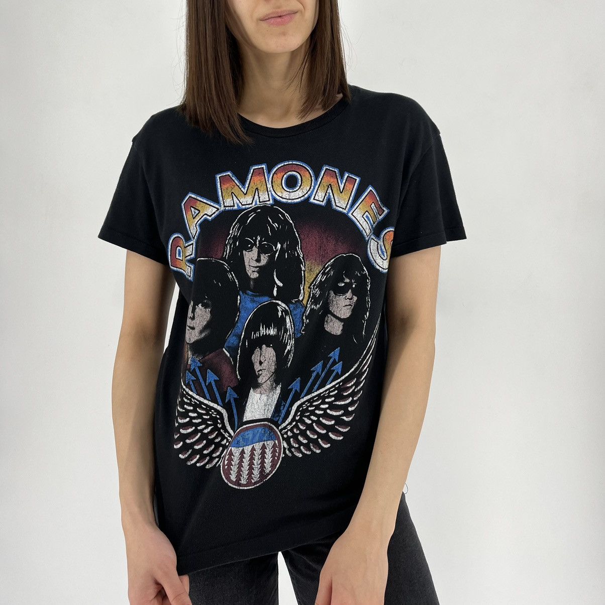 Other Vintage Ramones "Johnny Joe Deed Tommy" Graphic Tee Size S / US 4 / IT 40 - 1 Thumbnail
