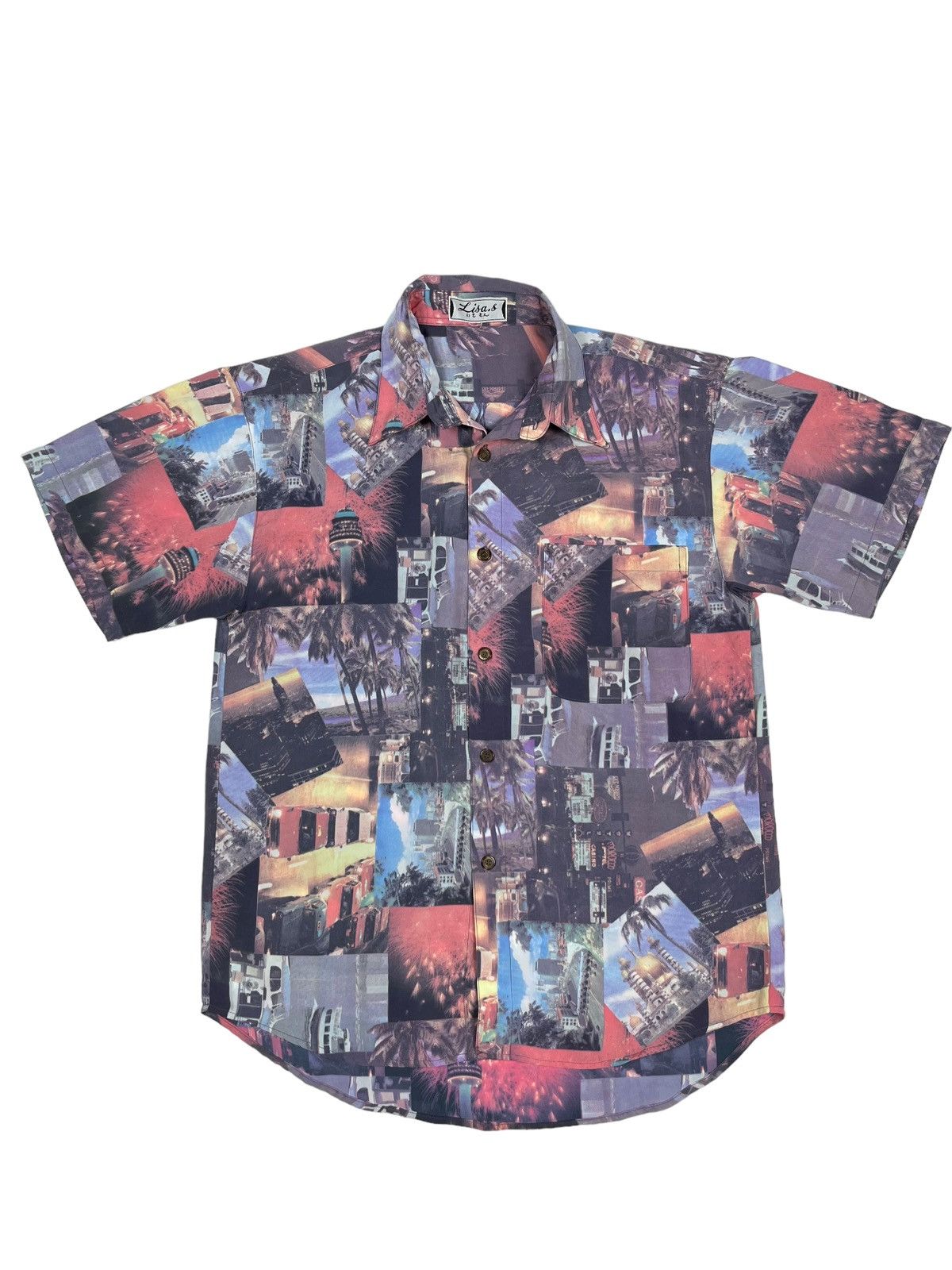 Japanese Brand Vintage All Over Print Hawaiian Shirt 3D LSD Acid Las Vegas Size US M / EU 48-50 / 2 - 1 Thumbnail