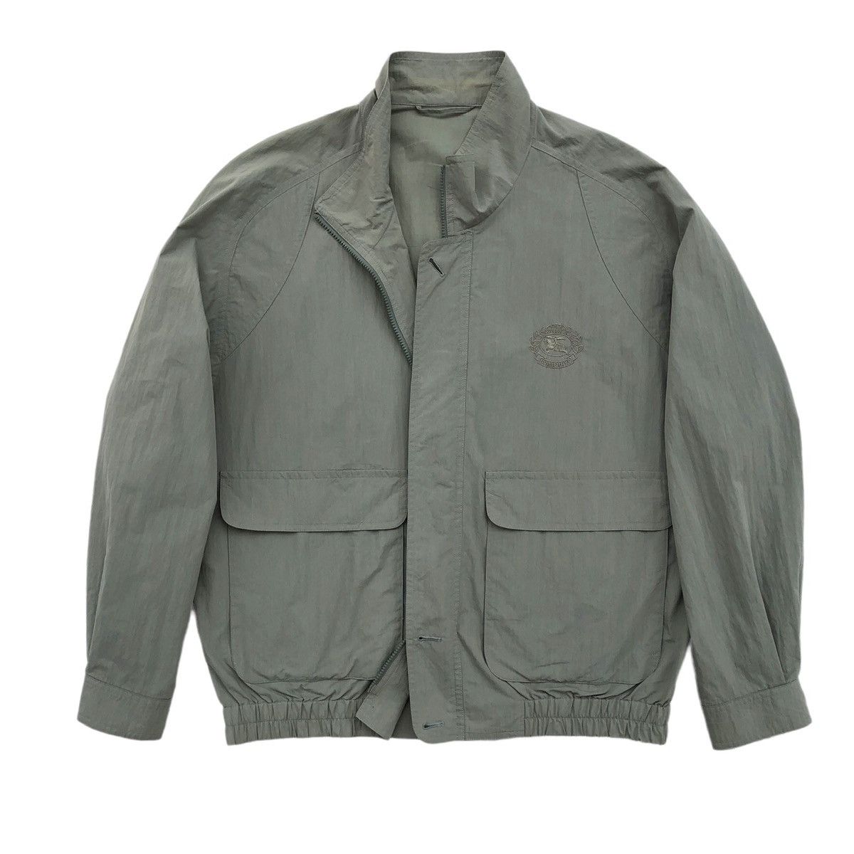 Burberry Vtg Burberrys Prorsum Embroidered Logo Light Zipper Jacket Size US L / EU 52-54 / 3 - 6 Thumbnail