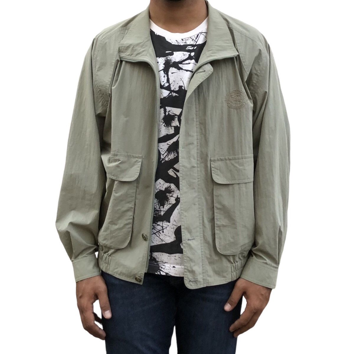 Burberry Vtg Burberrys Prorsum Embroidered Logo Light Zipper Jacket Size US L / EU 52-54 / 3 - 4 Thumbnail
