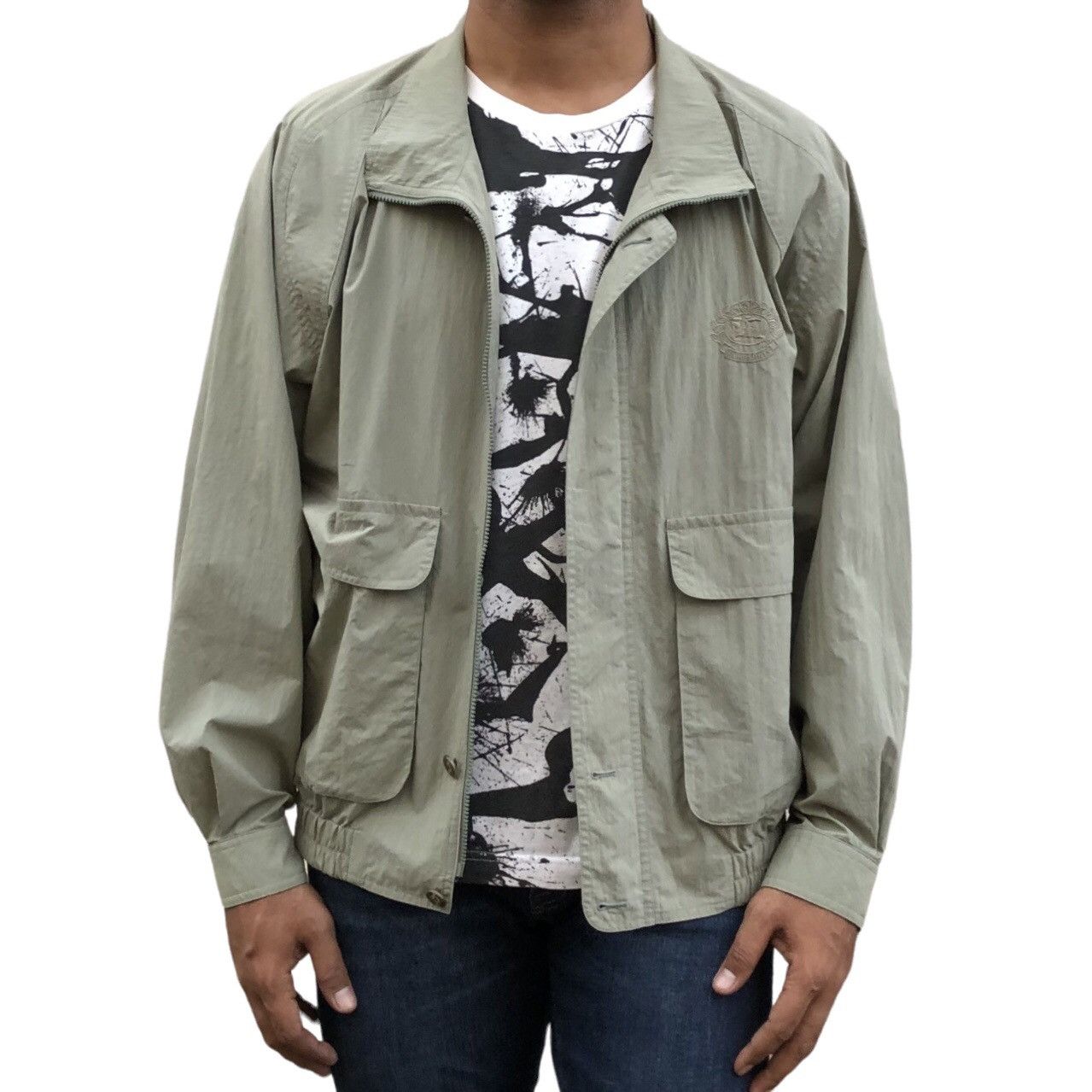 Burberry Vtg Burberrys Prorsum Embroidered Logo Light Zipper Jacket Size US L / EU 52-54 / 3 - 2 Thumbnail