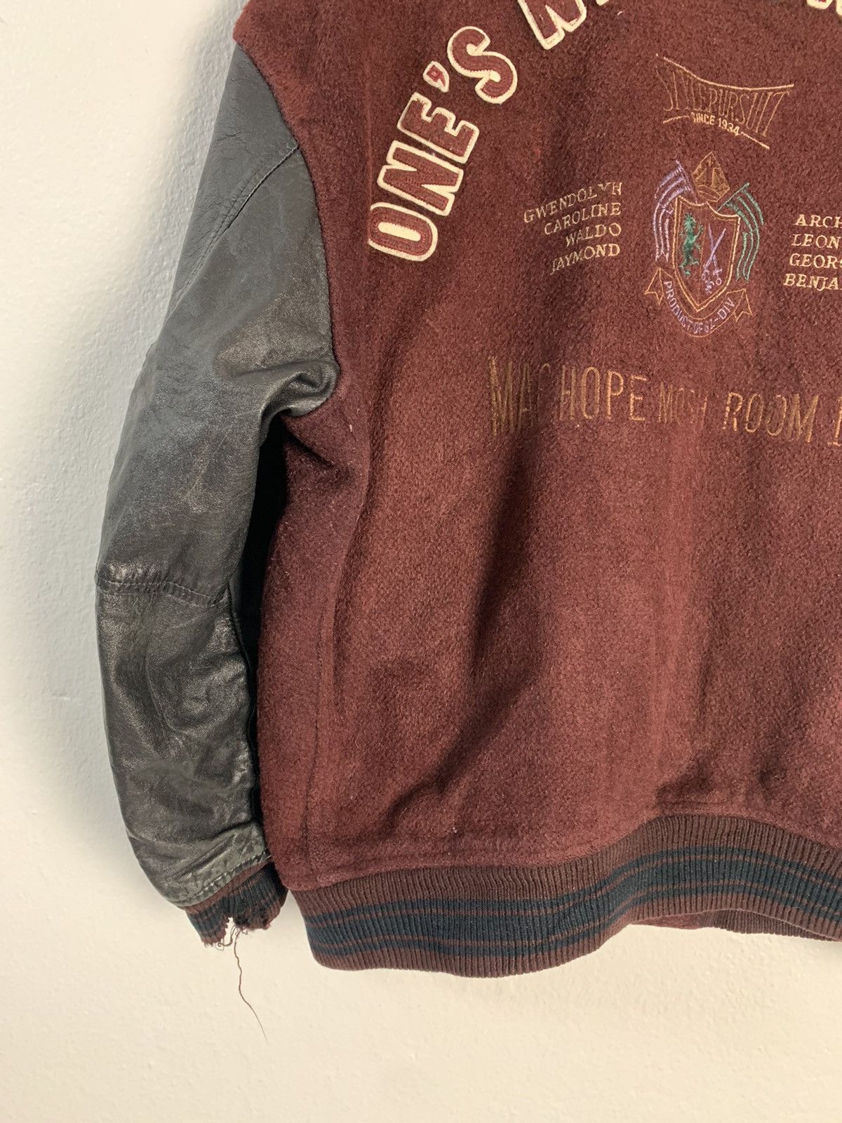Japanese Brand Machope Varsity Jacket Size US L / EU 52-54 / 3 - 3 Thumbnail