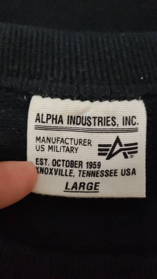 Alpha Industries Alpha Industries Pocket Crewneck Jumper Size US L / EU 52-54 / 3 - 2 Thumbnail