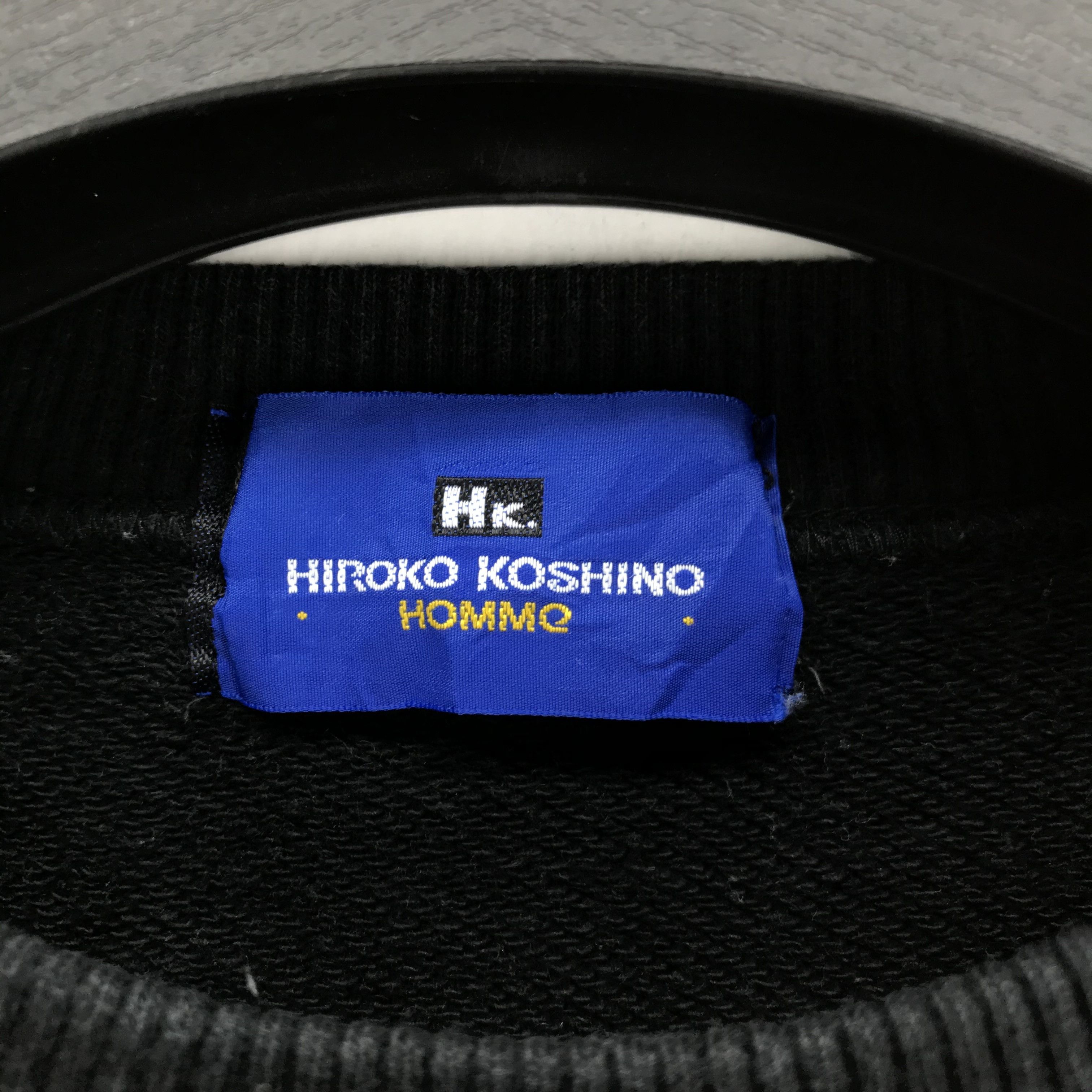 Hiroko Koshino Homme Vintage Hiroko Koshino Homme Big Logo Sweatshirt #2121-82 Size US S / EU 44-46 / 1 - 9 Thumbnail