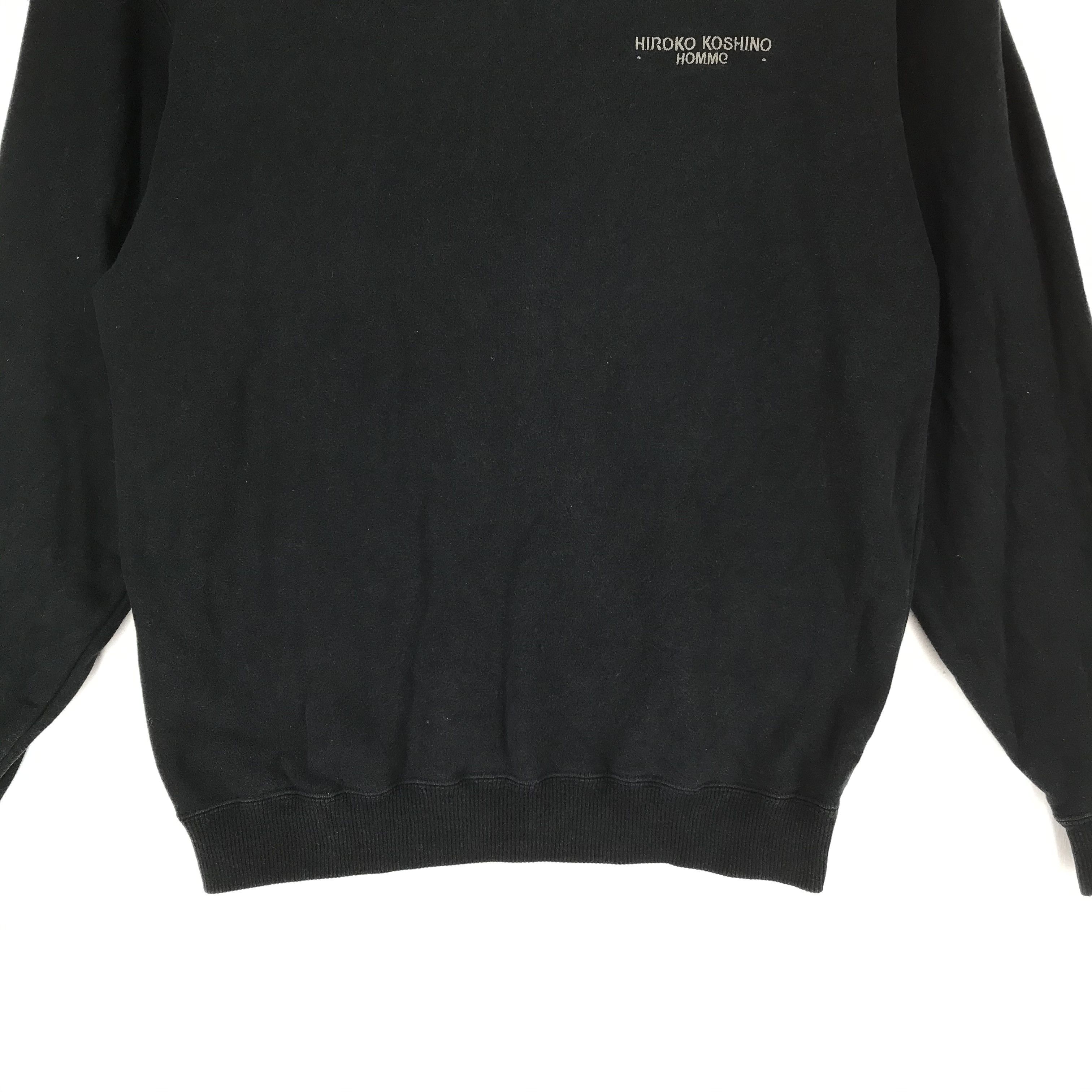 Hiroko Koshino Homme Vintage Hiroko Koshino Homme Big Logo Sweatshirt #2121-82 Size US S / EU 44-46 / 1 - 6 Thumbnail