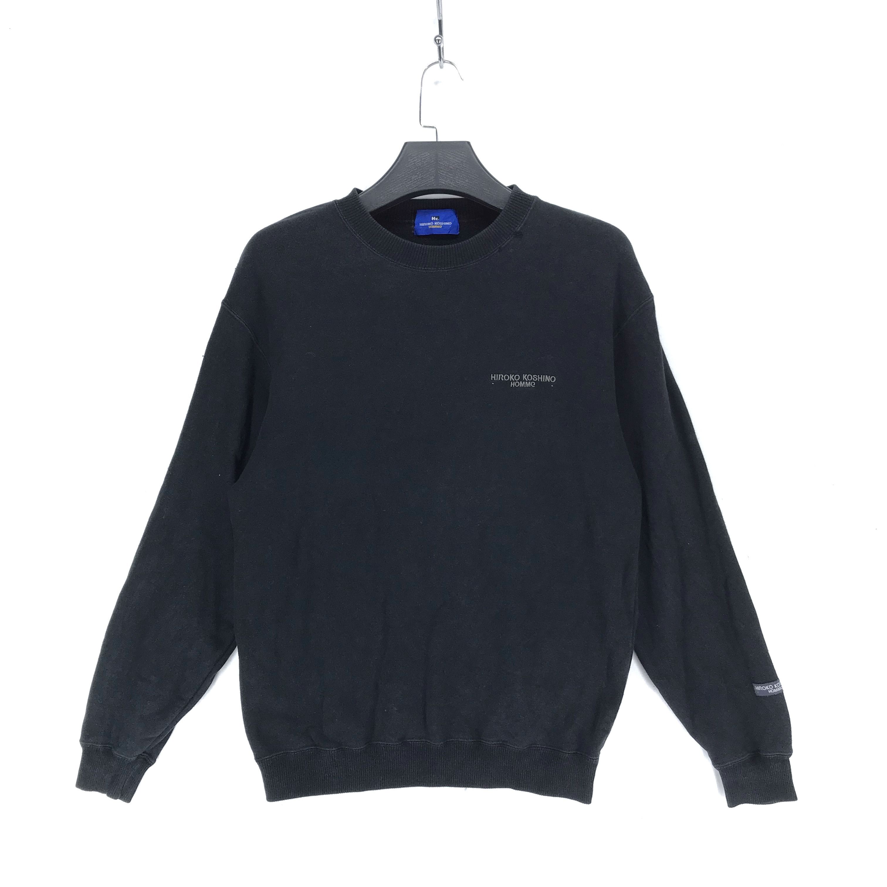 Hiroko Koshino Homme Vintage Hiroko Koshino Homme Big Logo Sweatshirt #2121-82 Size US S / EU 44-46 / 1 - 3 Thumbnail