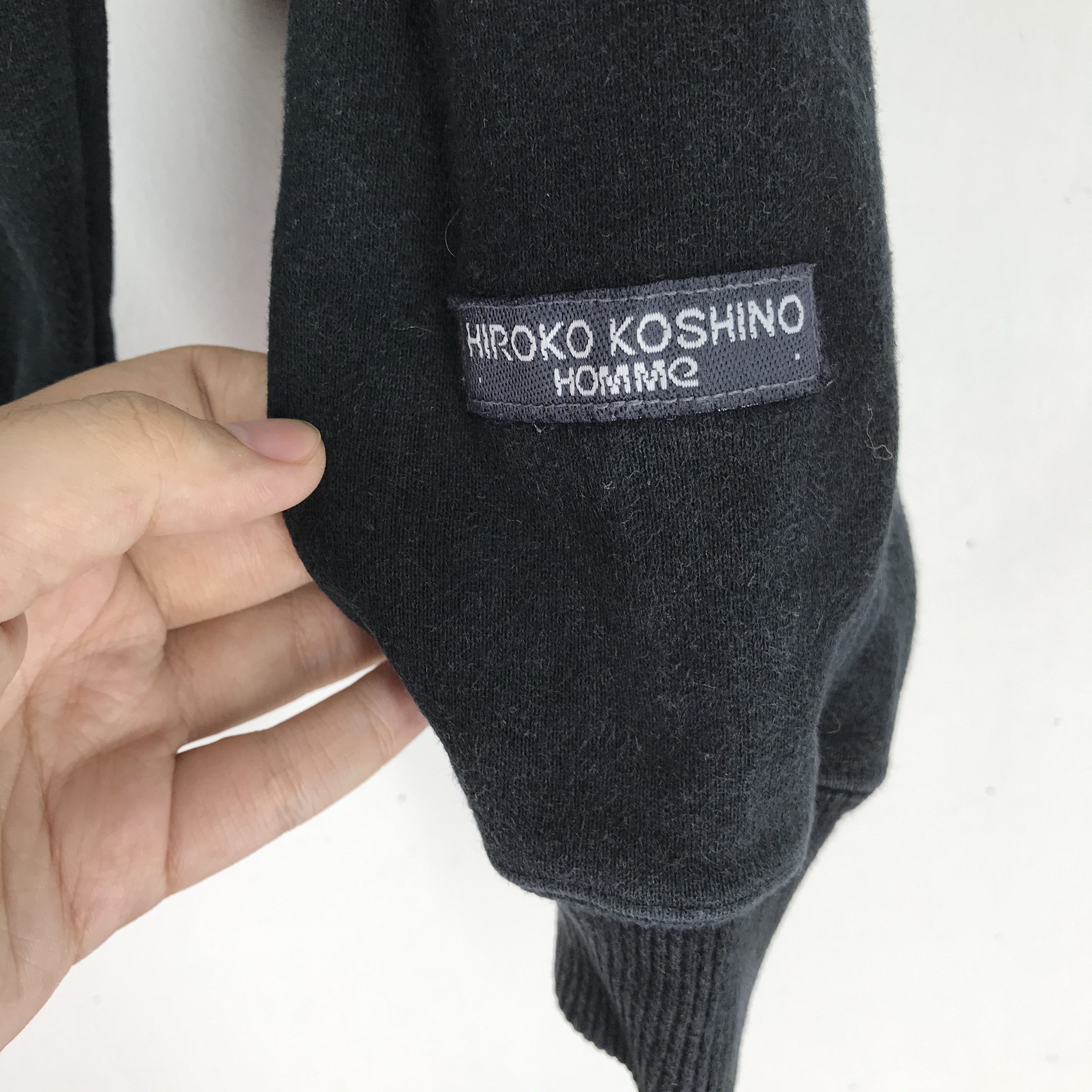 Hiroko Koshino Homme Vintage Hiroko Koshino Homme Big Logo Sweatshirt #2121-82 Size US S / EU 44-46 / 1 - 8 Thumbnail