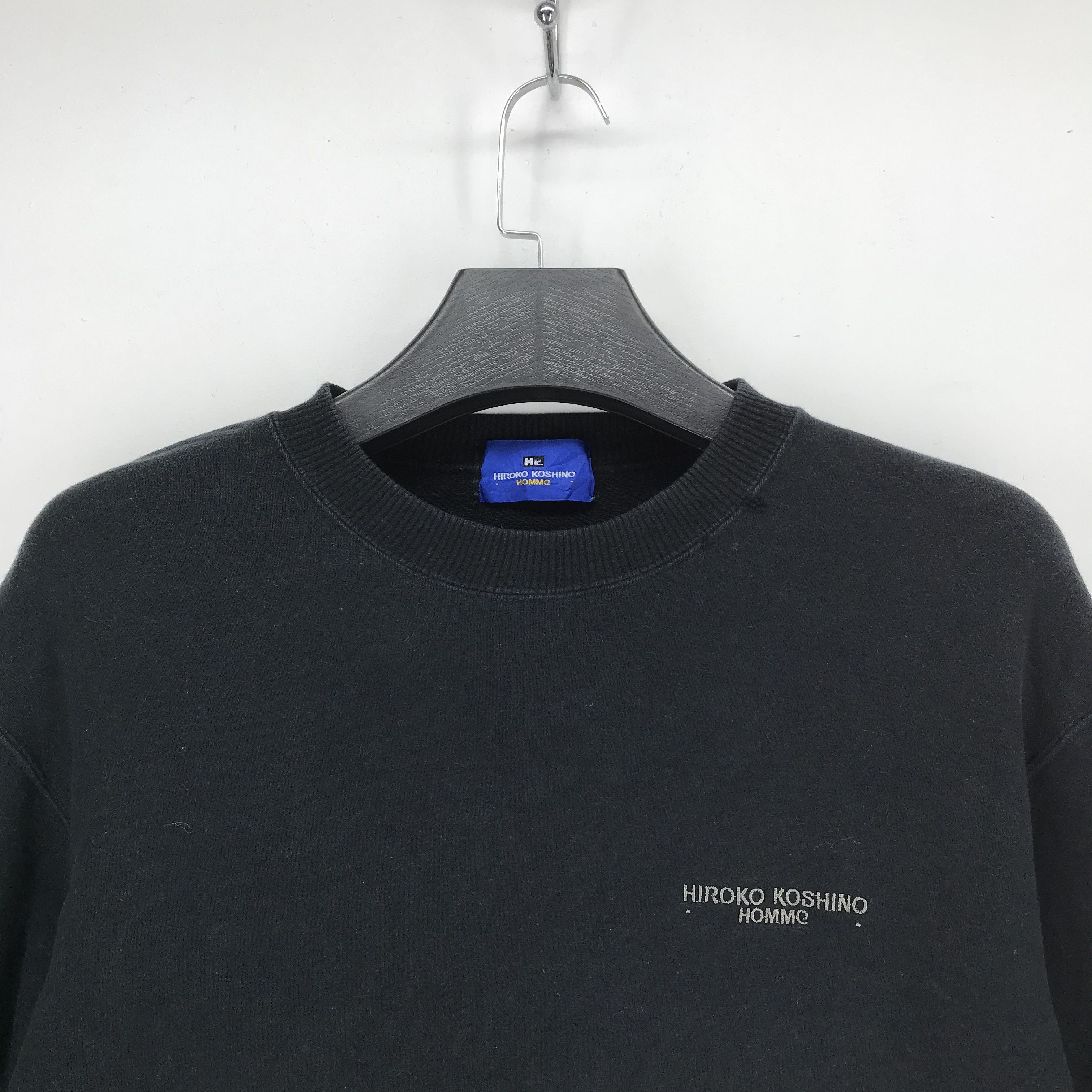 Hiroko Koshino Homme Vintage Hiroko Koshino Homme Big Logo Sweatshirt #2121-82 Size US S / EU 44-46 / 1 - 4 Thumbnail