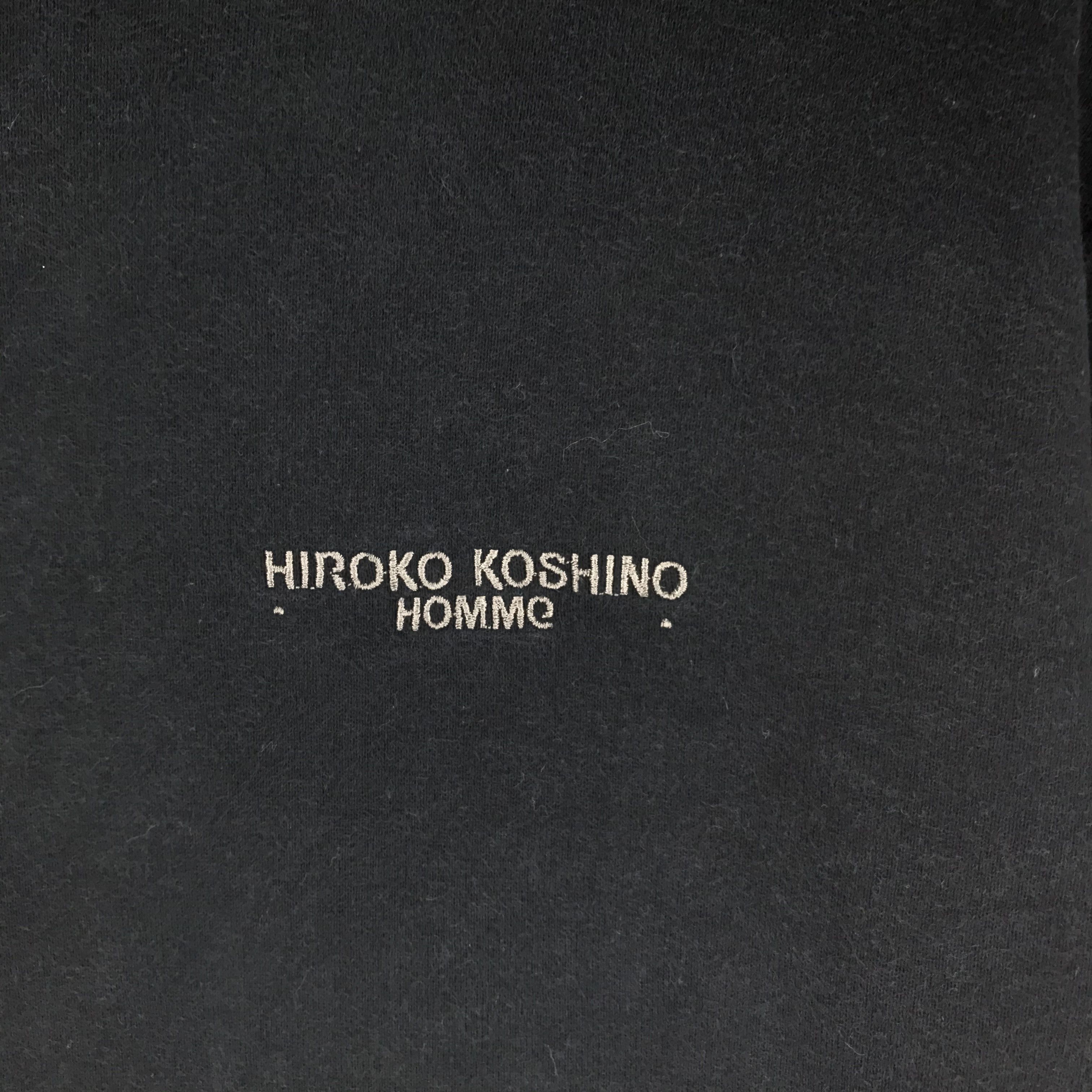 Hiroko Koshino Homme Vintage Hiroko Koshino Homme Big Logo Sweatshirt #2121-82 Size US S / EU 44-46 / 1 - 5 Thumbnail