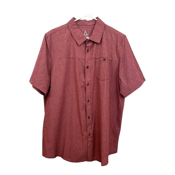 Other Gerry Short Sleeve Wine Colored Button Up Casual Shirt. L Grailed