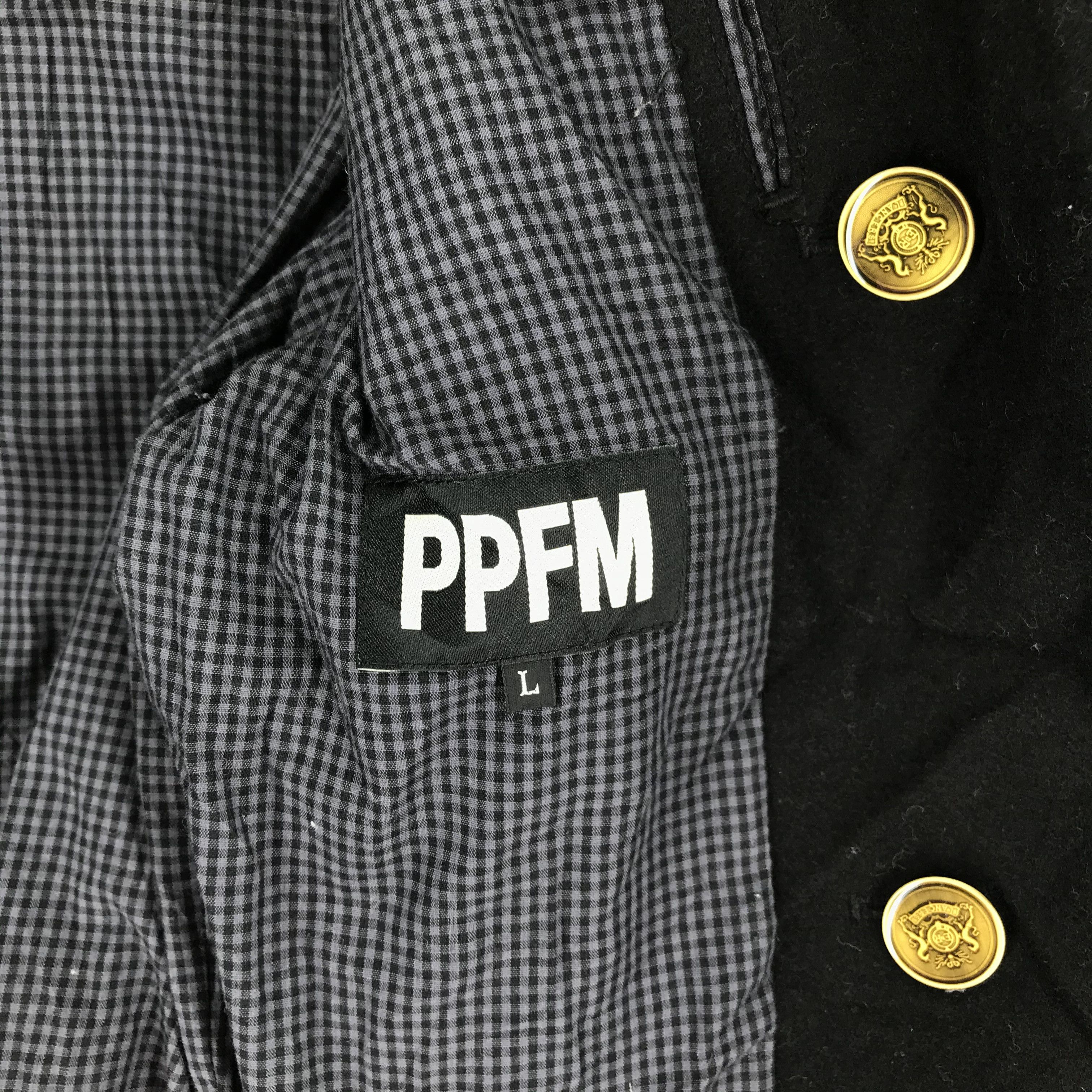 PPFM PPFM Double Breast Wool Zipper Jacket #2111-82 Size US L / EU 52-54 / 3 - 6 Thumbnail