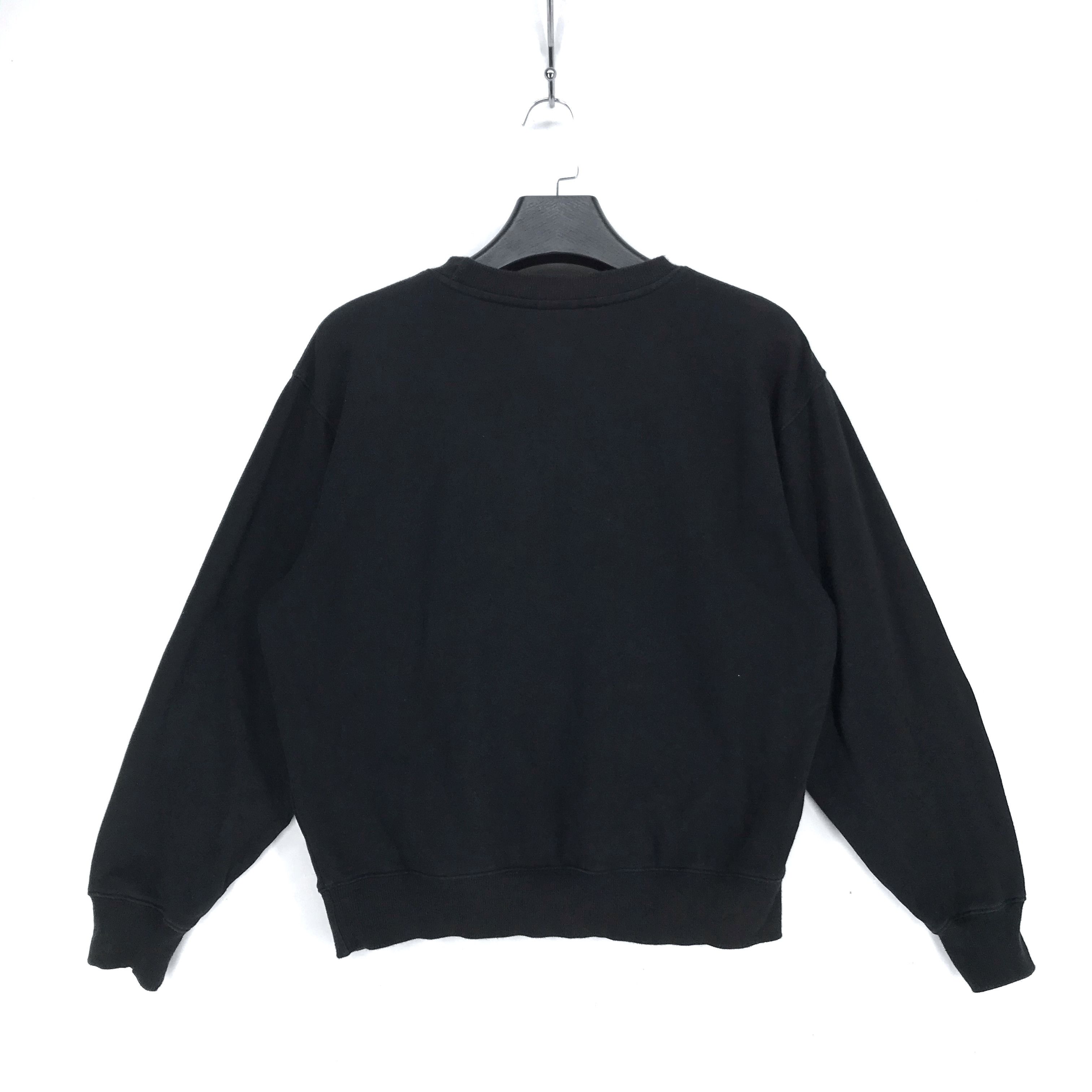 Champion CHAMPION Black Plain Crewneck Sweatshirt #2078-81 Size US L / EU 52-54 / 3 - 7 Thumbnail