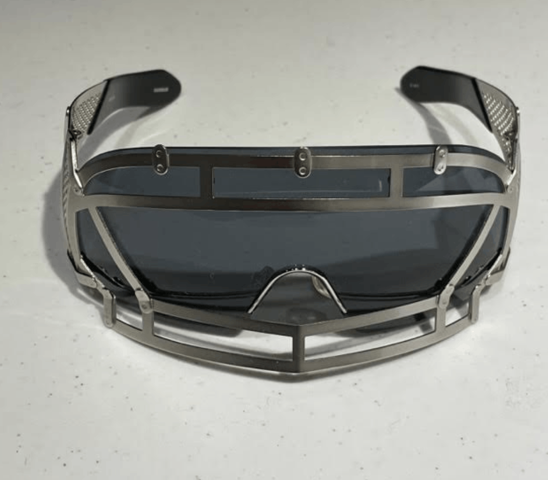 image of Ktz Linda Farrow Projects Grill Sunglasses in Silver/Black, Men's
