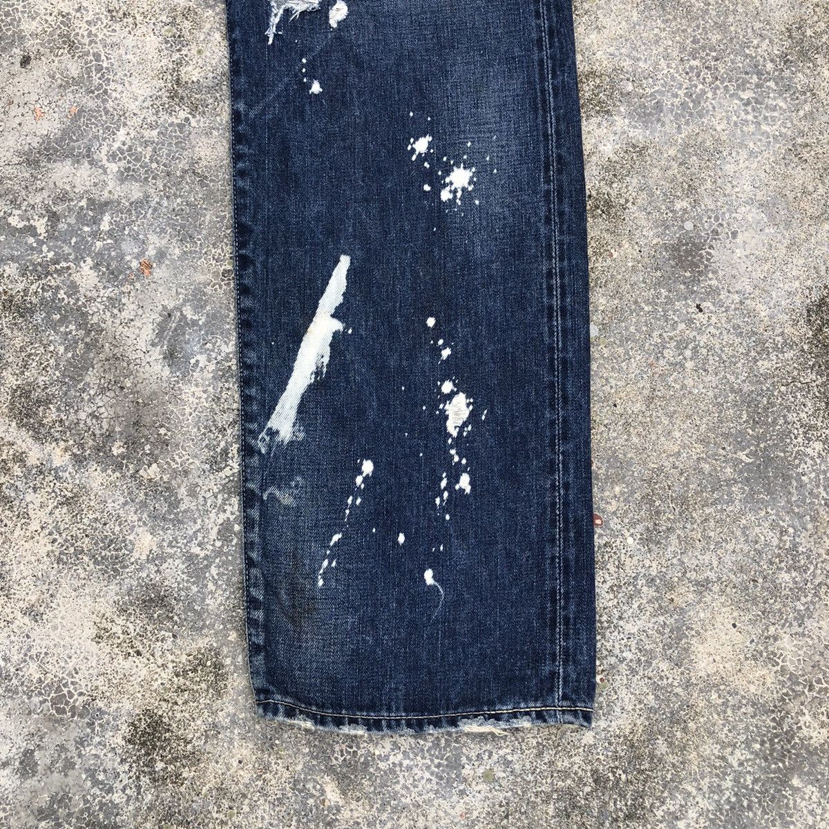 Vintage Vintage Levis 501XX Big E LVC Distressed design OG Size US 35 - 9 Thumbnail
