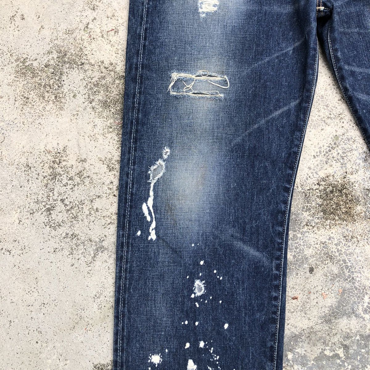 Vintage Vintage Levis 501XX Big E LVC Distressed design OG Size US 35 - 6 Thumbnail