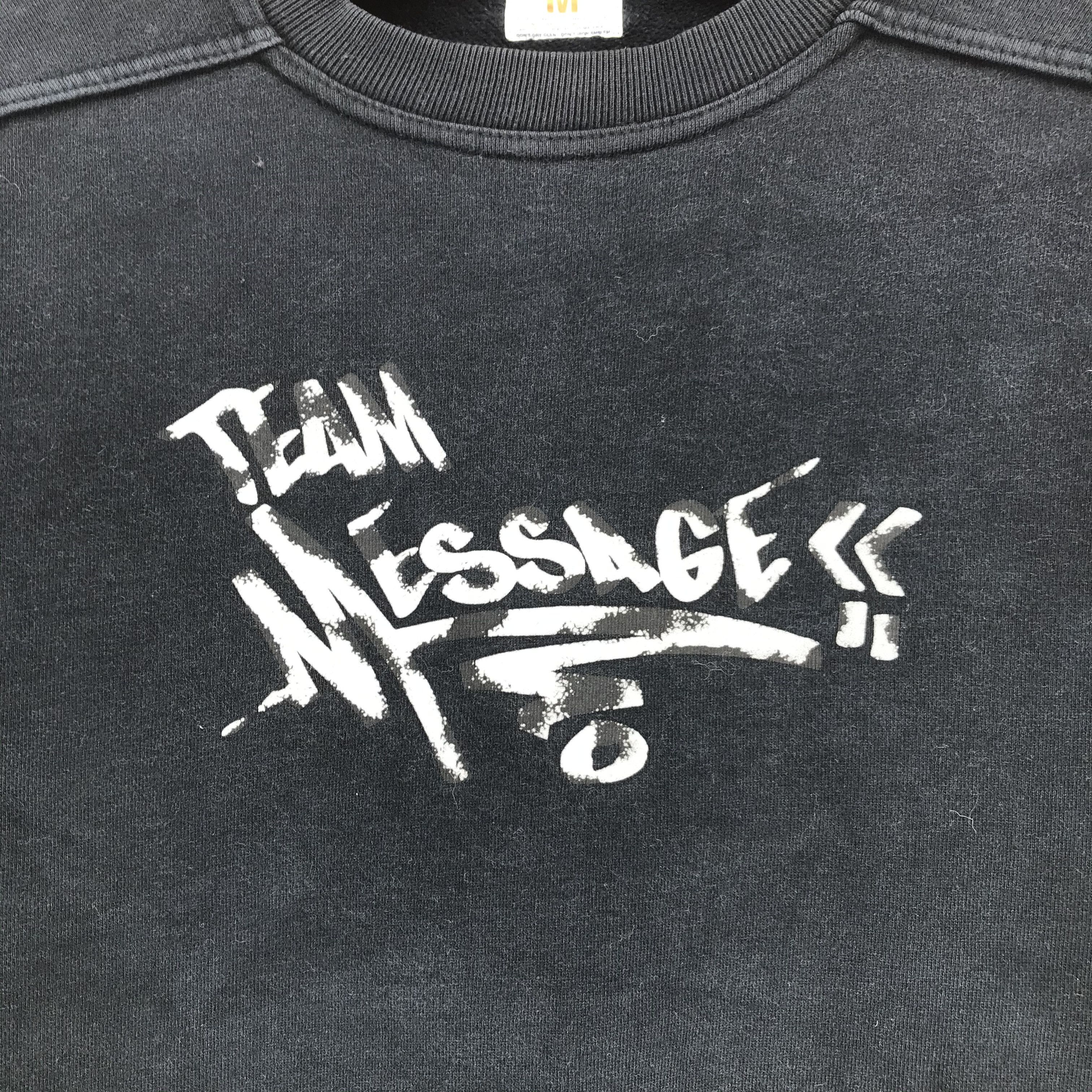 Japanese Brand Team Message Sports Wear Made in Japan Sweatshirt #2118-82 Size US M / EU 48-50 / 2 - 3 Thumbnail