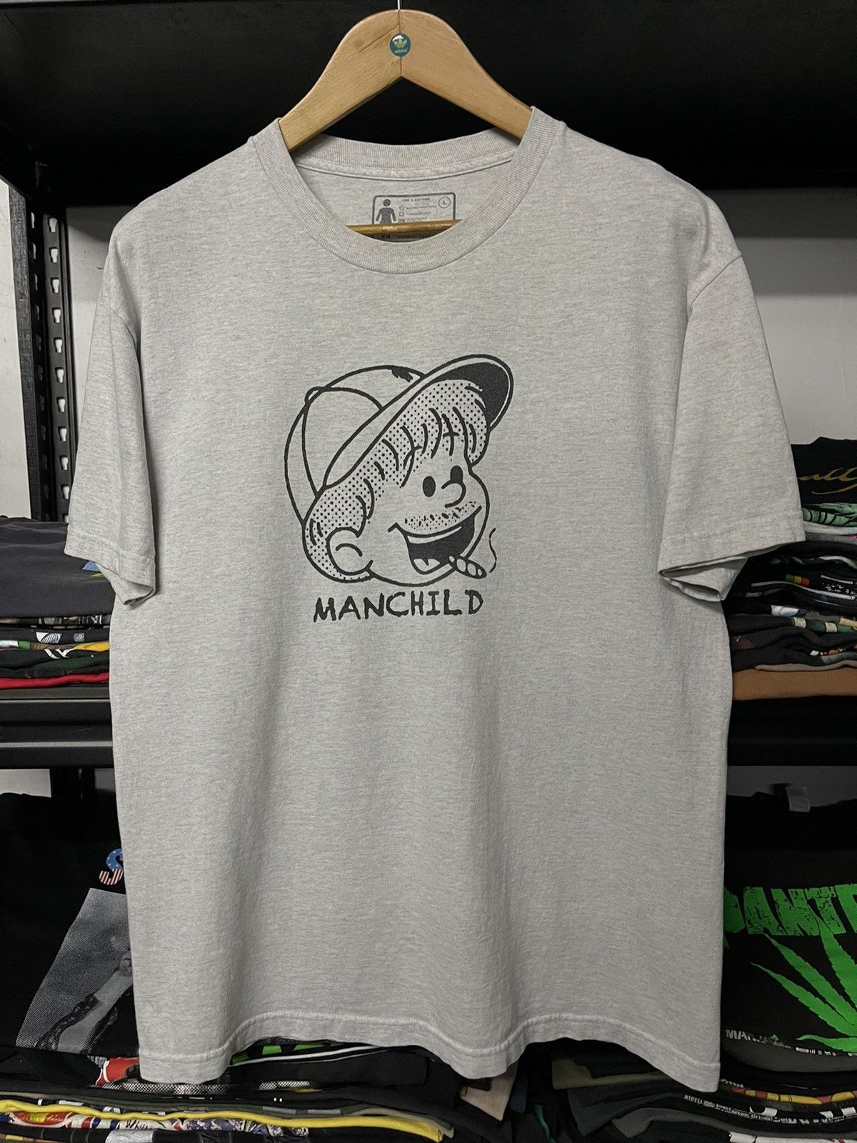 Girl Skateboards × Vintage Vintage Manchild Smoking Skateboard Tees Size US L / EU 52-54 / 3 - 1 Thumbnail