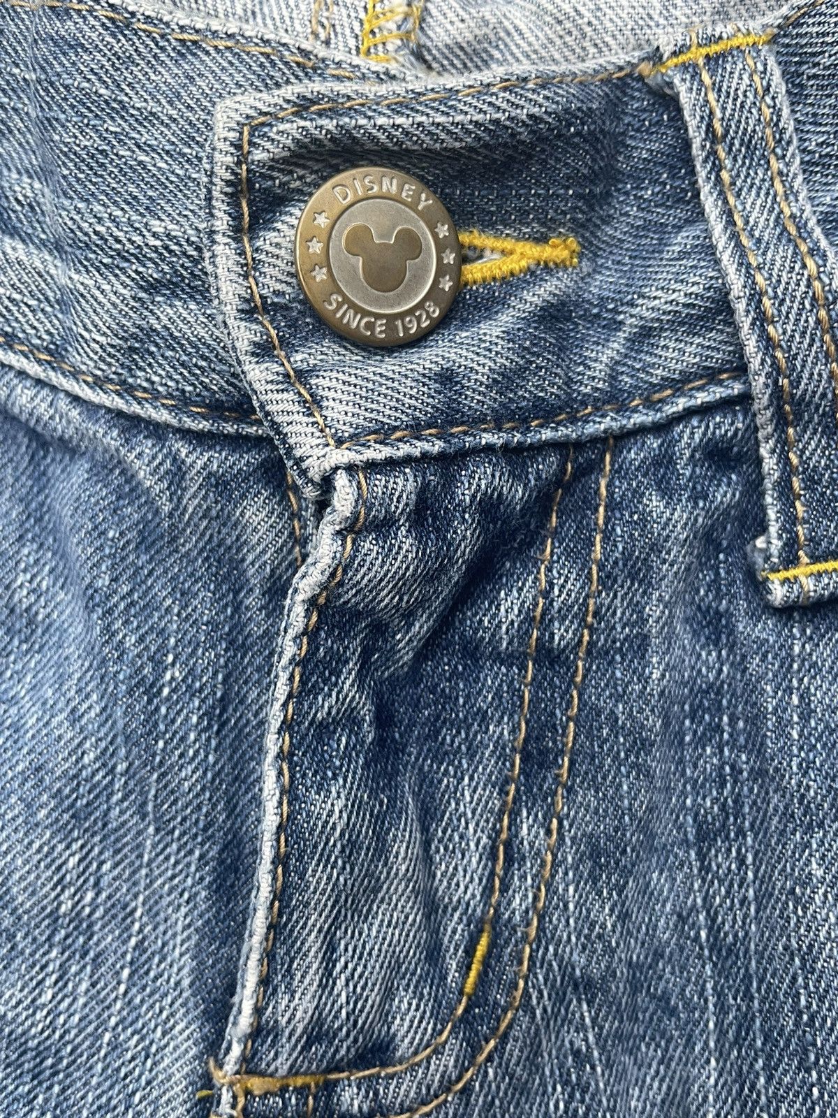 Disney × Mickey Mouse Disney Mickey Mouse Distressed Denim Size US 31 - 13 Thumbnail