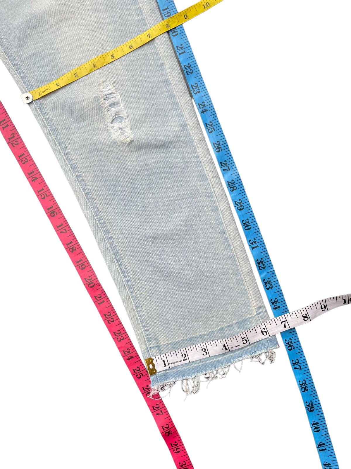 AZ by junhashimoto × junhashimoto Az by Junhashimoto Distresed Denim Size US 33 - 16 Thumbnail