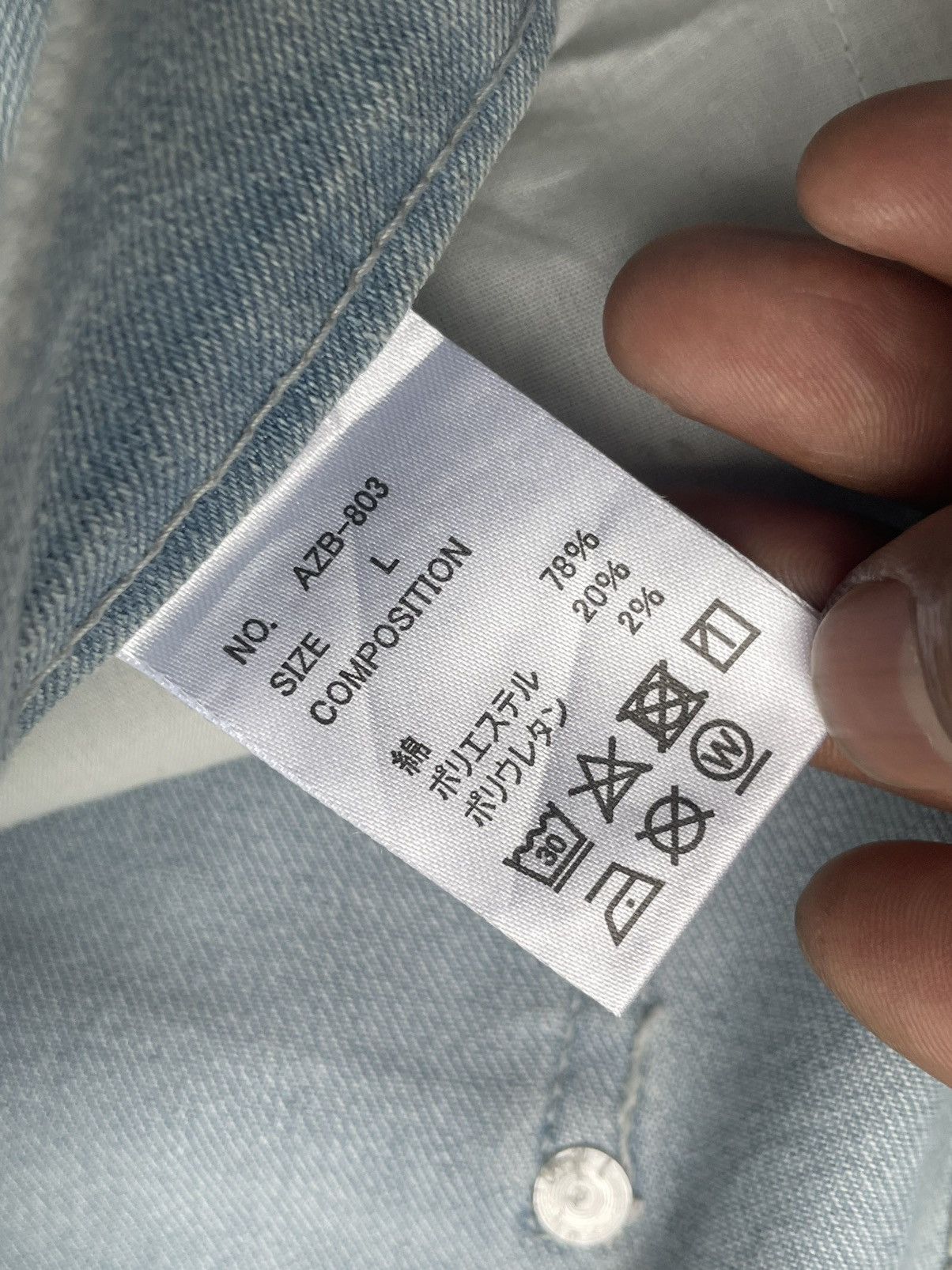 AZ by junhashimoto × junhashimoto Az by Junhashimoto Distresed Denim Size US 33 - 11 Thumbnail